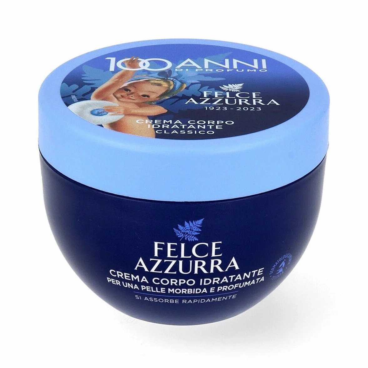 Felce Azzurra Crème Hydratante Corps 250ml + Talc 100g Pack de 3