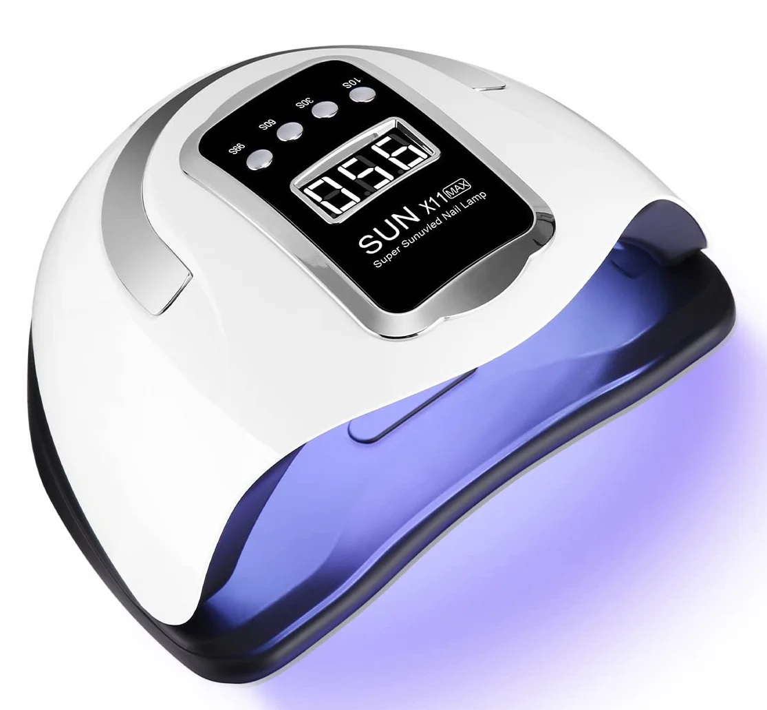 Zawaer Lampe UV Sèche Ongles, 280W Professionnel LED Séchoir à Ongles Automatique, Séchage Rapide, 66 LEDs, Grand LCD Ecran, 4 Minuteries 10s/30s/60s/99s pour Vernis Semi Permanent, Gel et Vernis