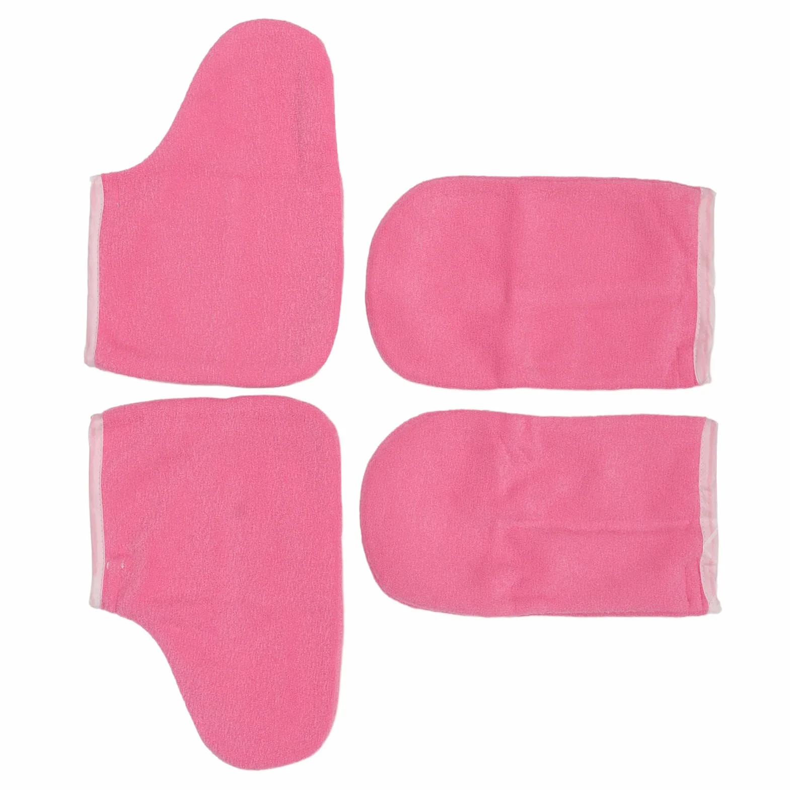 Gants de Paraffine pour Mains et Pieds – Flanelle Douce pour Maintenir la Cire au Chaud – Confort et Soins Optimaux – Usage Professionnel et Personnel