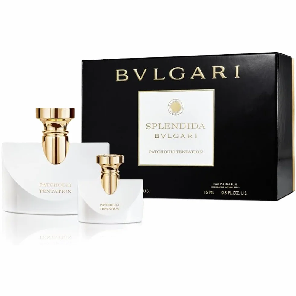 Splendida Bvlgari Patchouli Tentation by Bvlgari for Women - 2 Pc Gift Set 3.4oz EDP Spray, 0.5oz EDP Spray