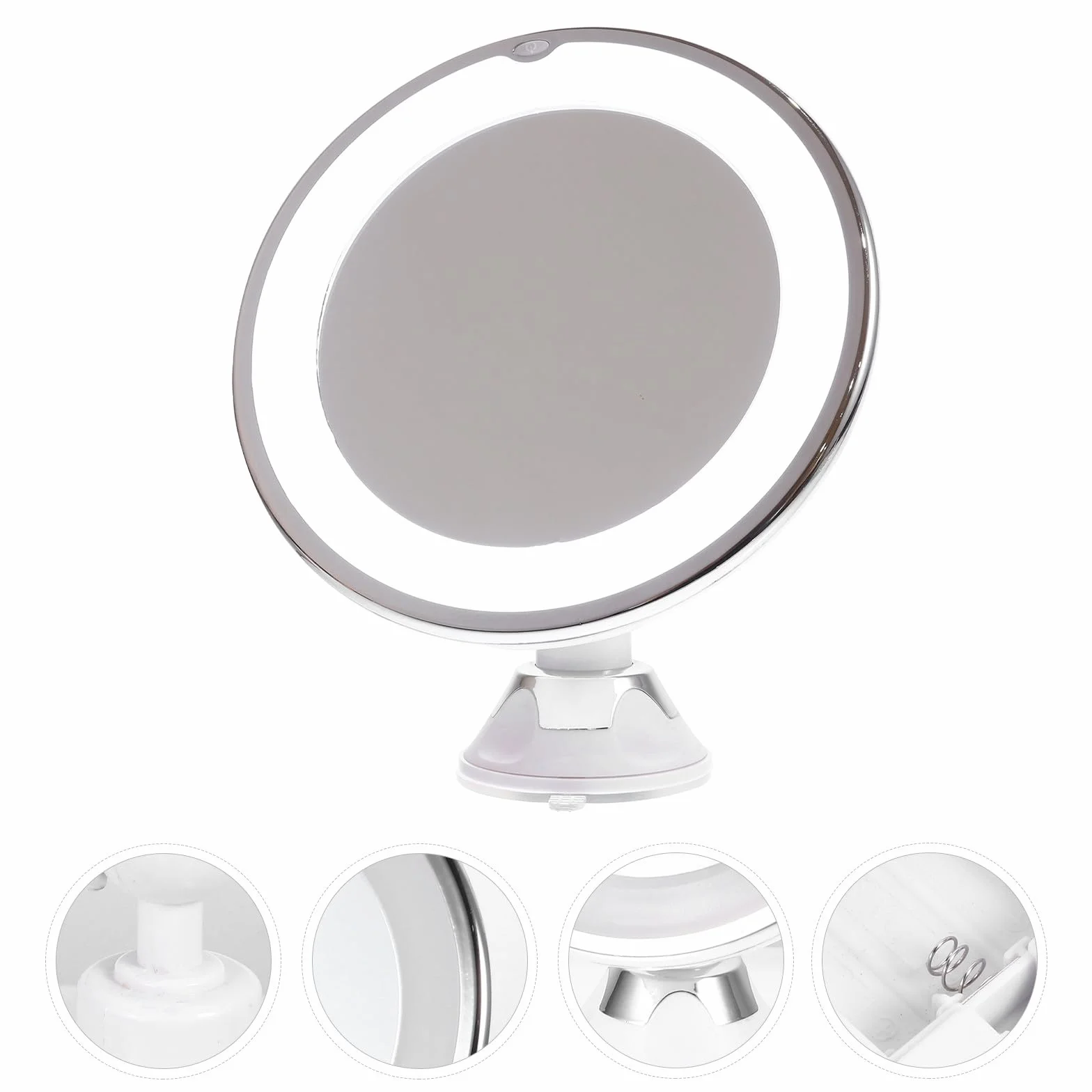 Miroir de Maquillage Grossissant X10 LED Naturel 7 Pouces