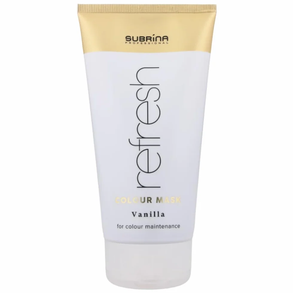 Masque capillaire tonifiant Subrina Professional Refresh, masque de couleur, pour le soin de la couleur, colour mask 150 ml (Vanilla)