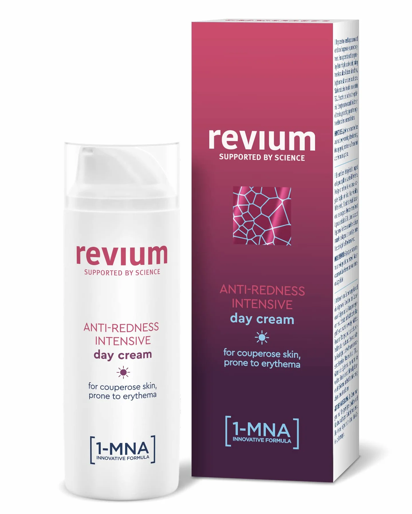 Crème de jour anti-rosacée, rougeurs et couperose, pour peaux sujettes aux érythèmes, enrichie en filtres à rayons UVA/UVB, molécule 1-MNA, coralline officinale rouge et fruit d'acérola