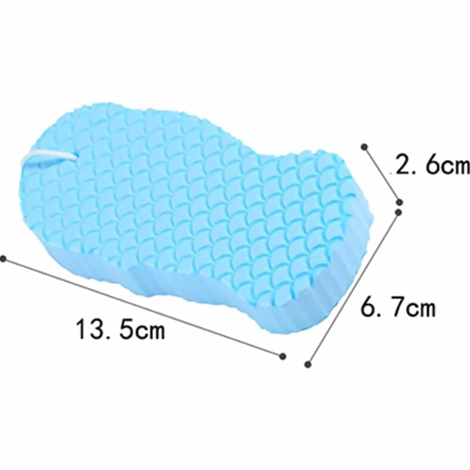 Lot de 2 éponges de bain exfoliantes réutilisables pour peaux mortes