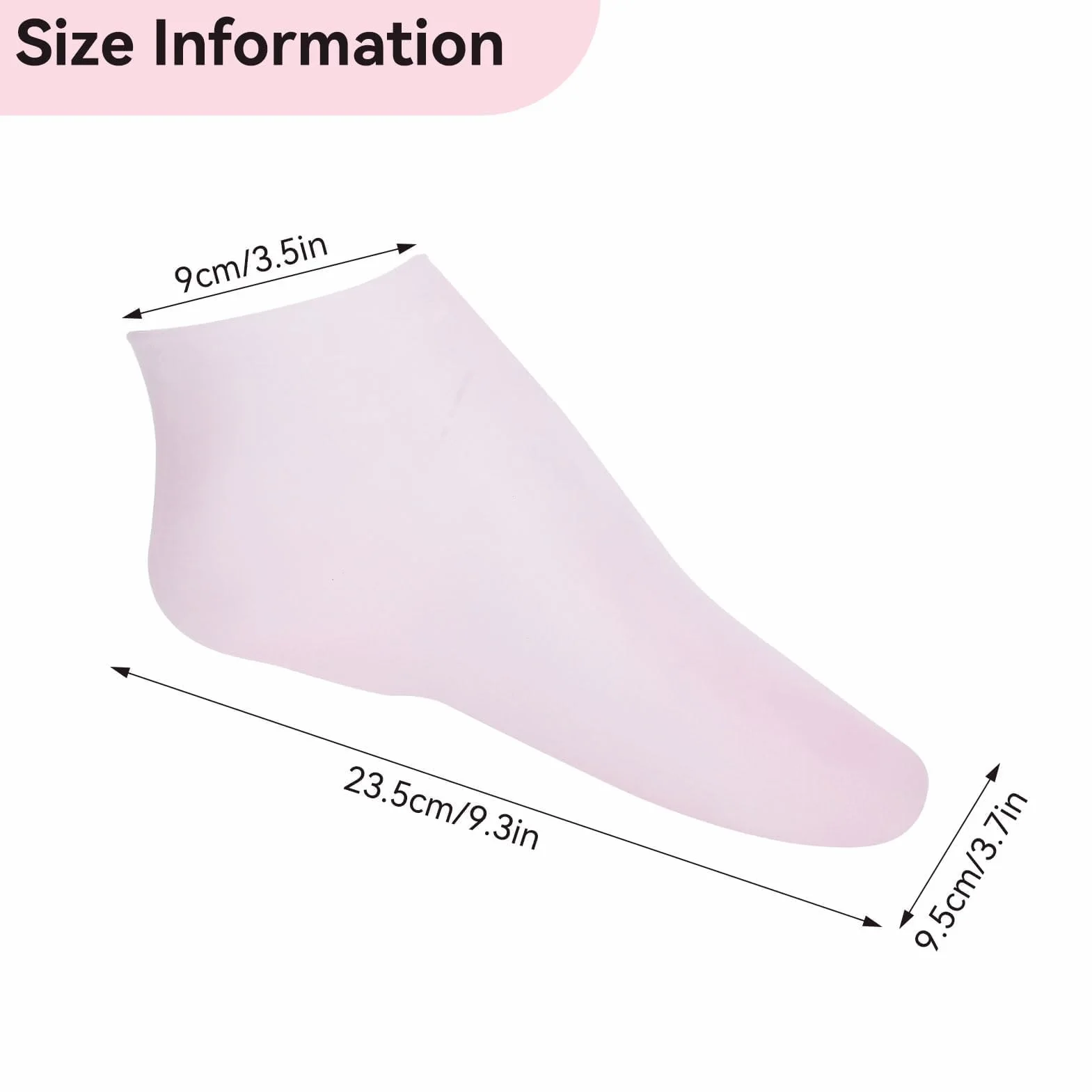 Agatige Chaussettes Hydratantes En Silicone Antidérapantes Adoucissantes Pour Pieds Secs Et Craquelés L 39-41