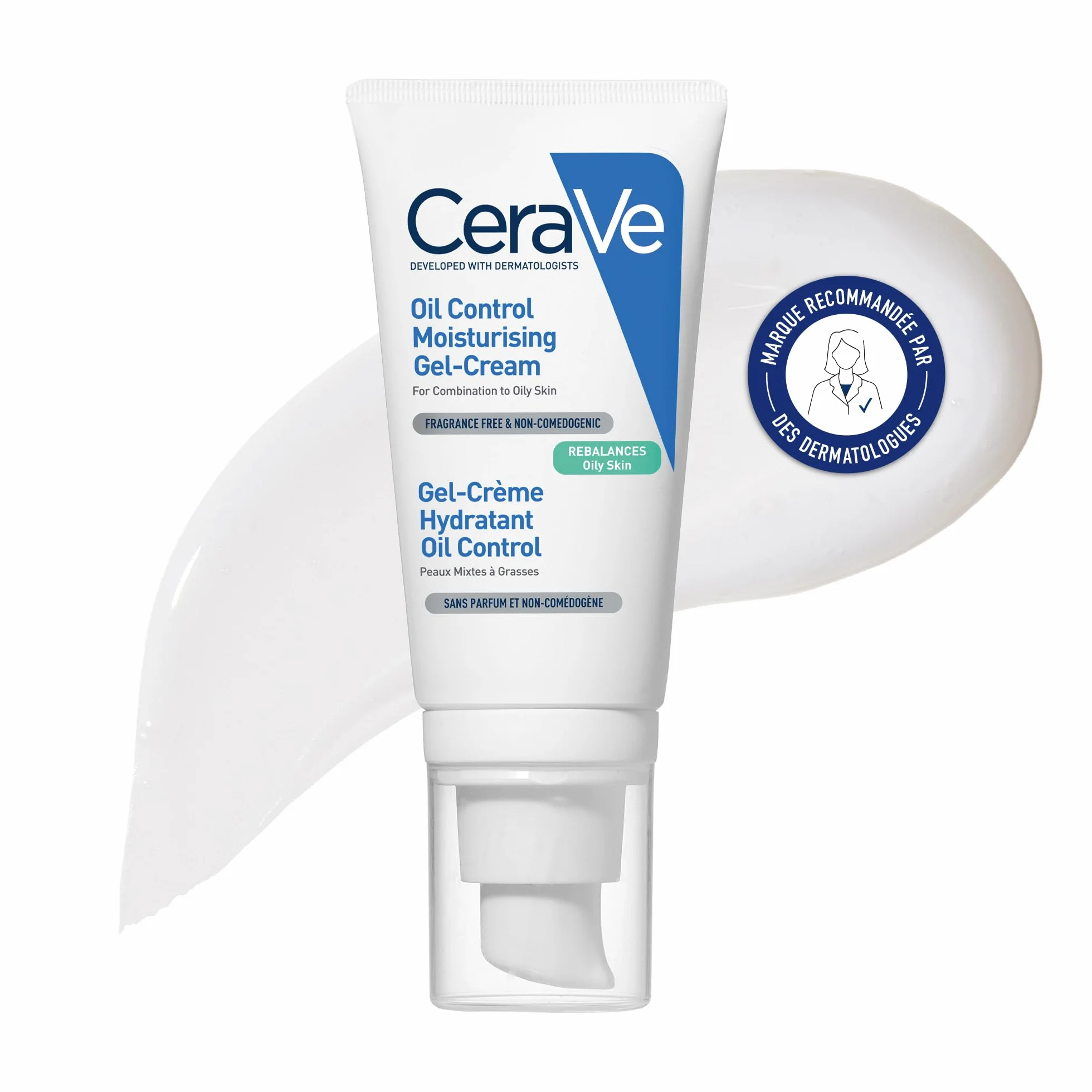 CeraVe Gel-Crème Hydratant Visage Oil Control 52 ml 3 Céramides Niacinamide Acide Hyaluronique
