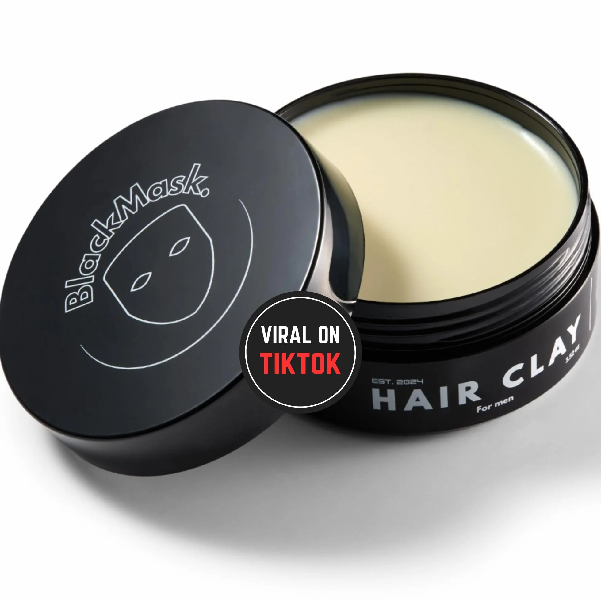 BlackMask Argile capillaire pour homme, facile à appliquer – Ajoute instantanément de la texture et du volume, finition mate, tenue solide, argile coiffante