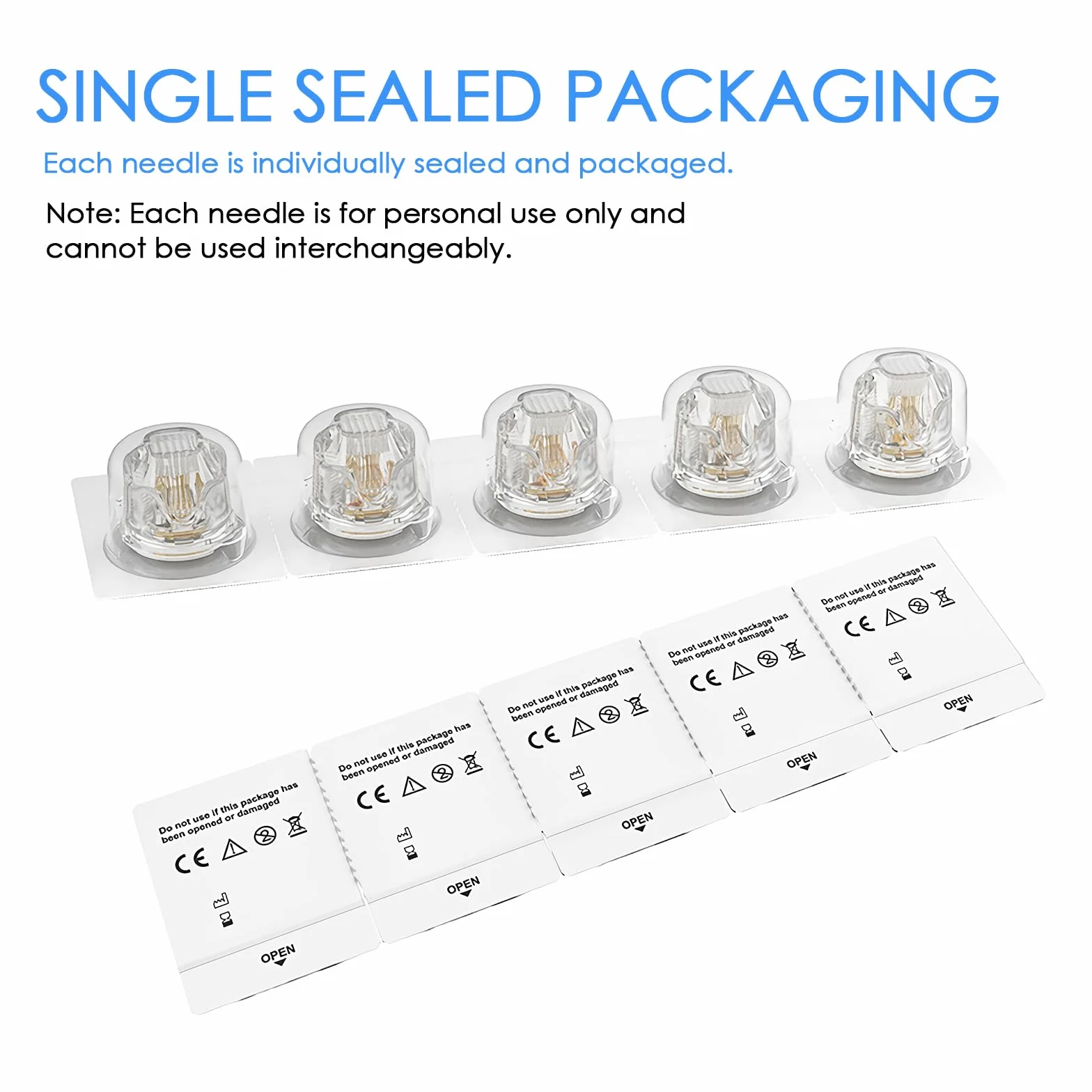 Bio Pen Q2 Lot de 10 cartouches à micro-aiguilles 14 broches – Cartouches originales pour soins du visage, idéales pour les joues et les traitements de tout le corps