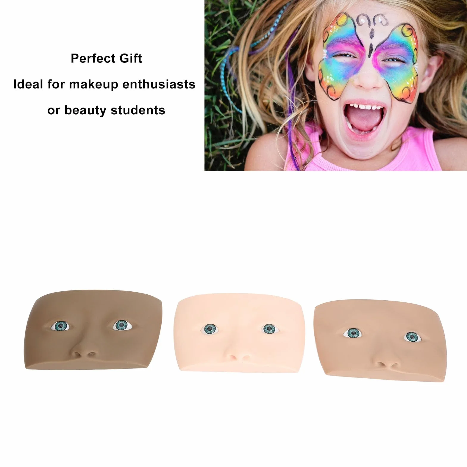 Planche de pratique de maquillage pour le visage, planche de pratique de maquillage pour les yeux, planche de pratique de maquillage pour les yeux, mannequin de maquillage
