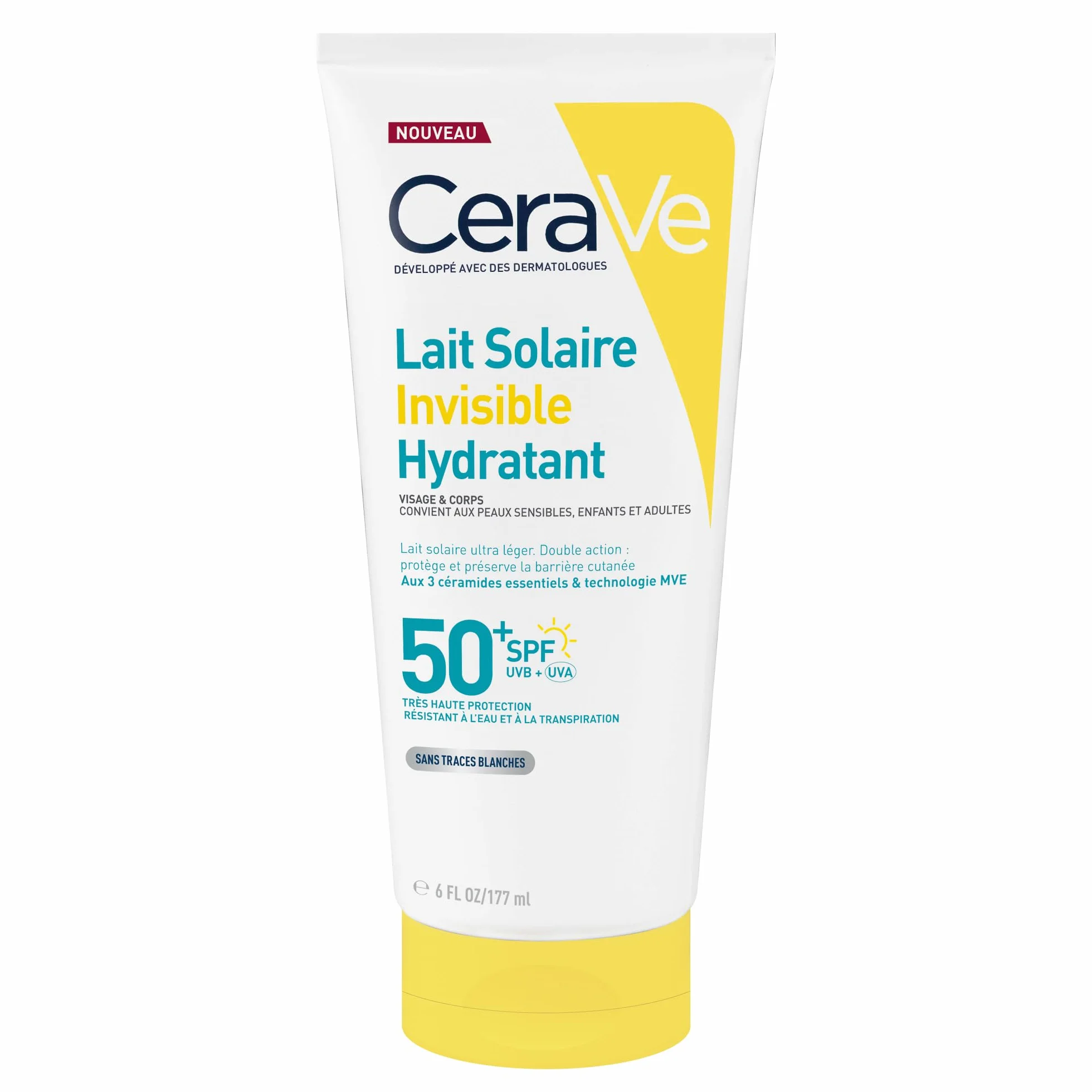 CeraVe Lait Solaire Invisible Hydratant SPF50+