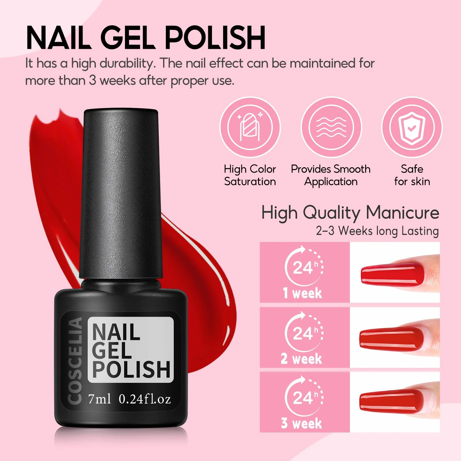 COSCELIA Kit Acrylique Ongles,3 Couleurs Nude Blanc Rose Poudre Acrylique pour Ongles 6 Couleurs Kit Faux Ongles Gel U V Complet avec Kit Lampe Vernis Semi Permanent Base Top Coat pour Débutants