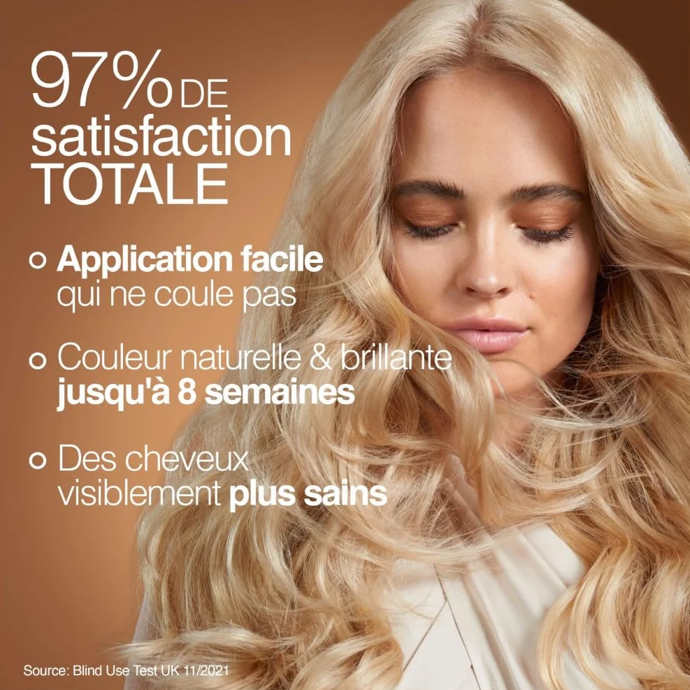 Garnier Coloration Permanente Sans Ammoniaque 90% Ingrédients Naturels Vegan Beurre de Karité 100% Couverture Cheveux Blancs Cuivré Épicé 7.43