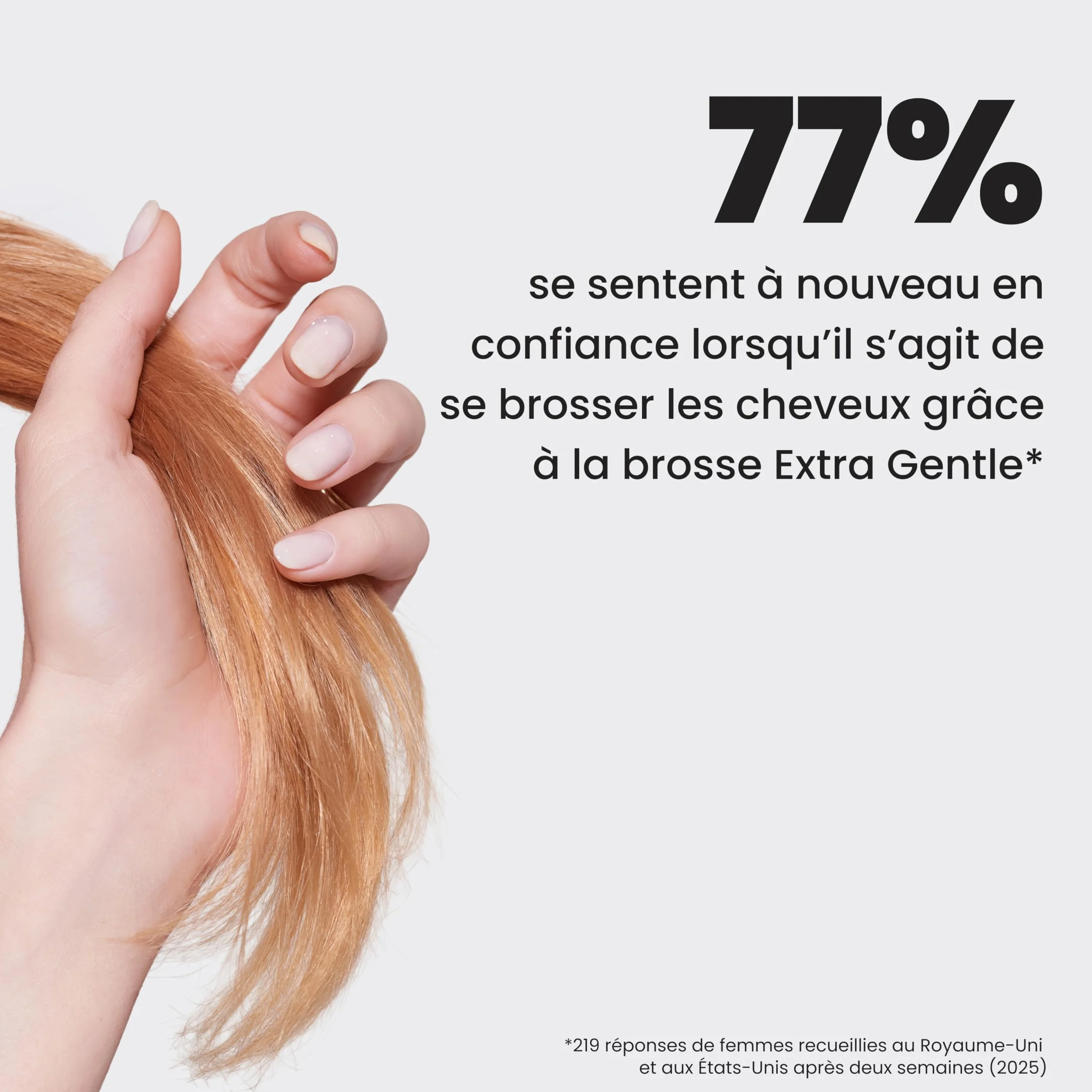 Tangle Teezer Ultimate Detangler Extra Douce Brosse à Cheveux Secs et Mouillés Picots Espacés Démêlage Efficace
