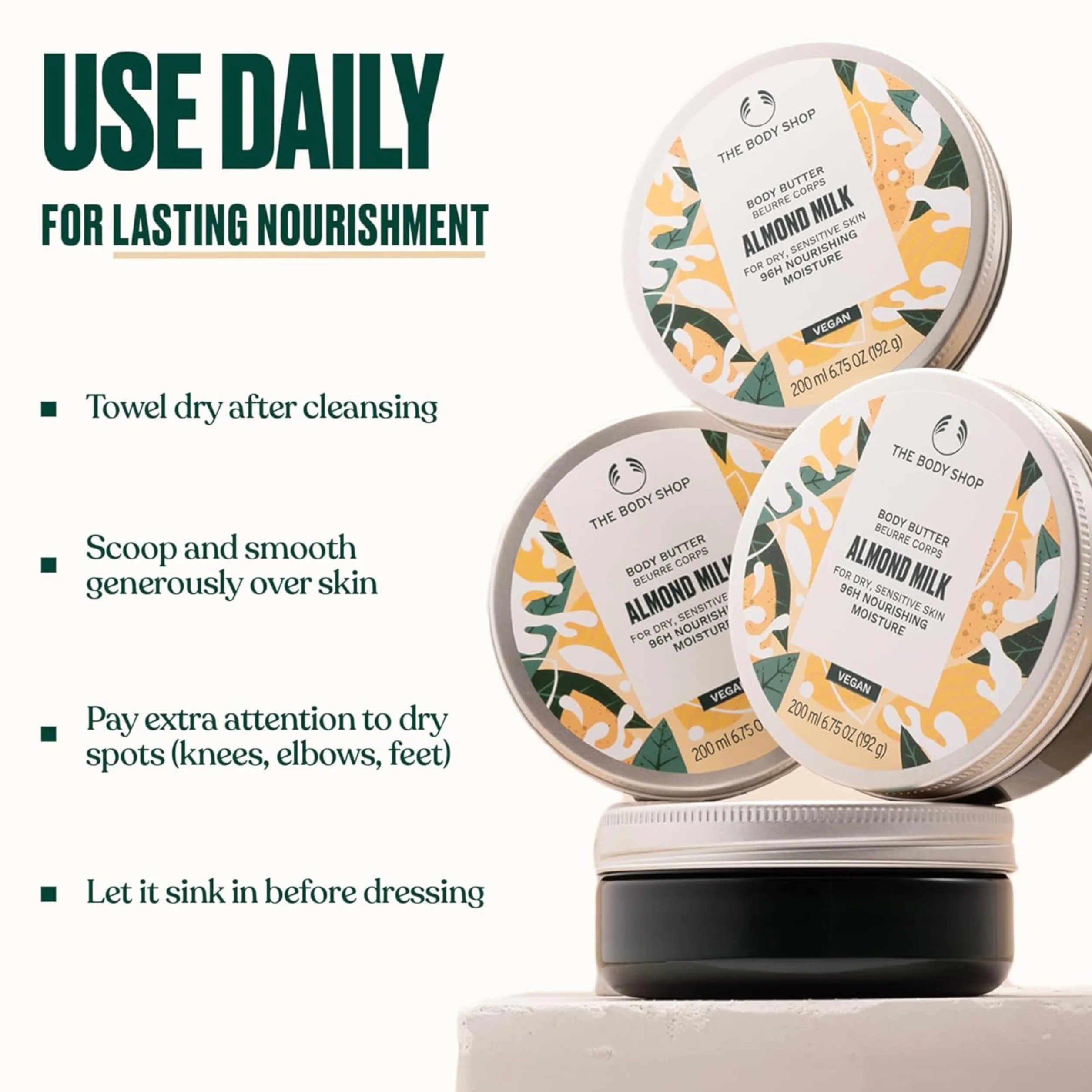 The Body Shop Almond Milk & Honey Body Butter 200 ml