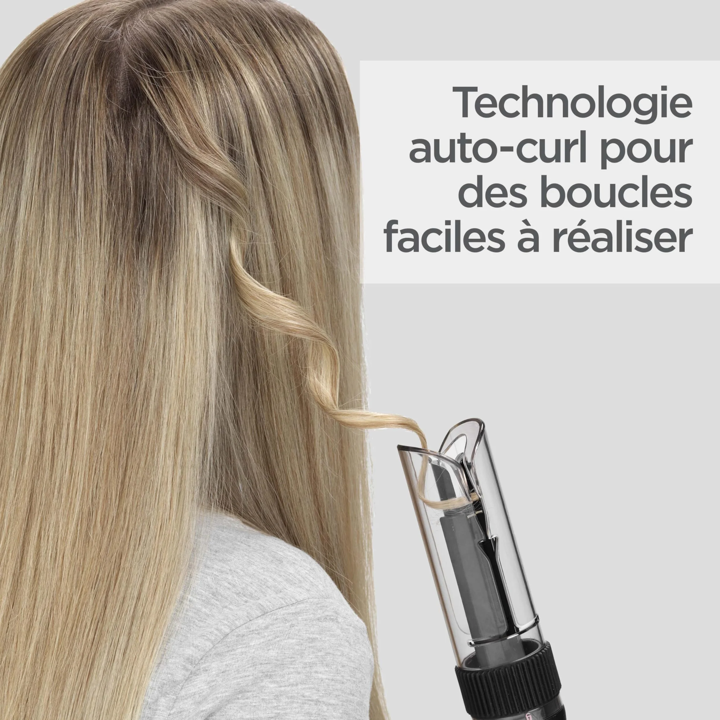 BaByliss Curl Secret Lite Boucleur automatique 5 réglages température 210° Noir Rose Gold C1031E