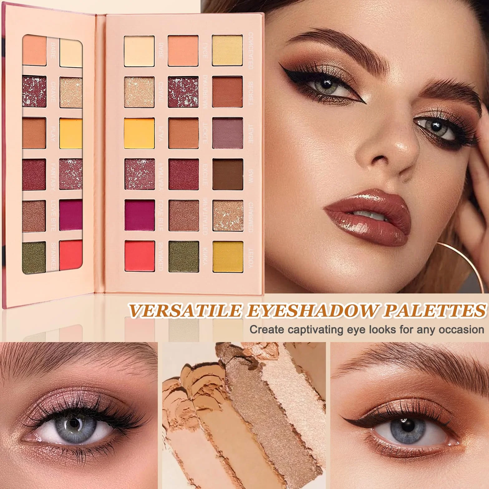23 Pièces Coffret Maquillage Femme, Kit Maquillage Professionnel Complet, Coffret Cadeau Maquillage Ado Fille avec Palette de Fards à Paupières, Gloss à Lèvres, Eyeliner, Mascara, Pinceaux