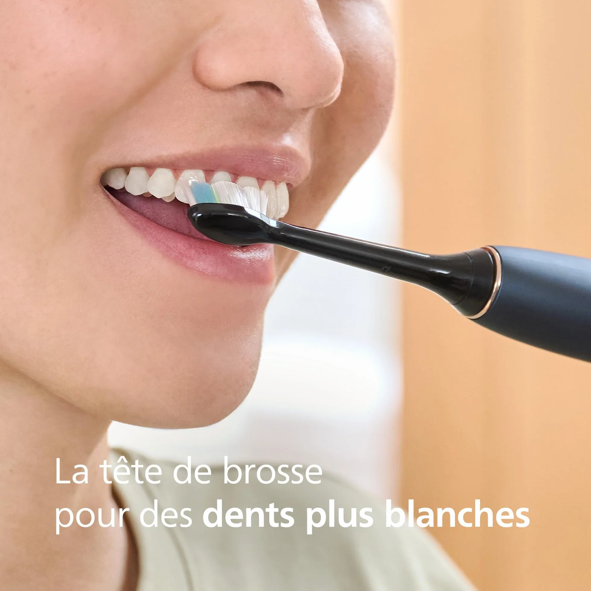 Philips Sonicare W2 Optimal White Têtes de brosse à dents rechange noir lot 8 HX6068/88