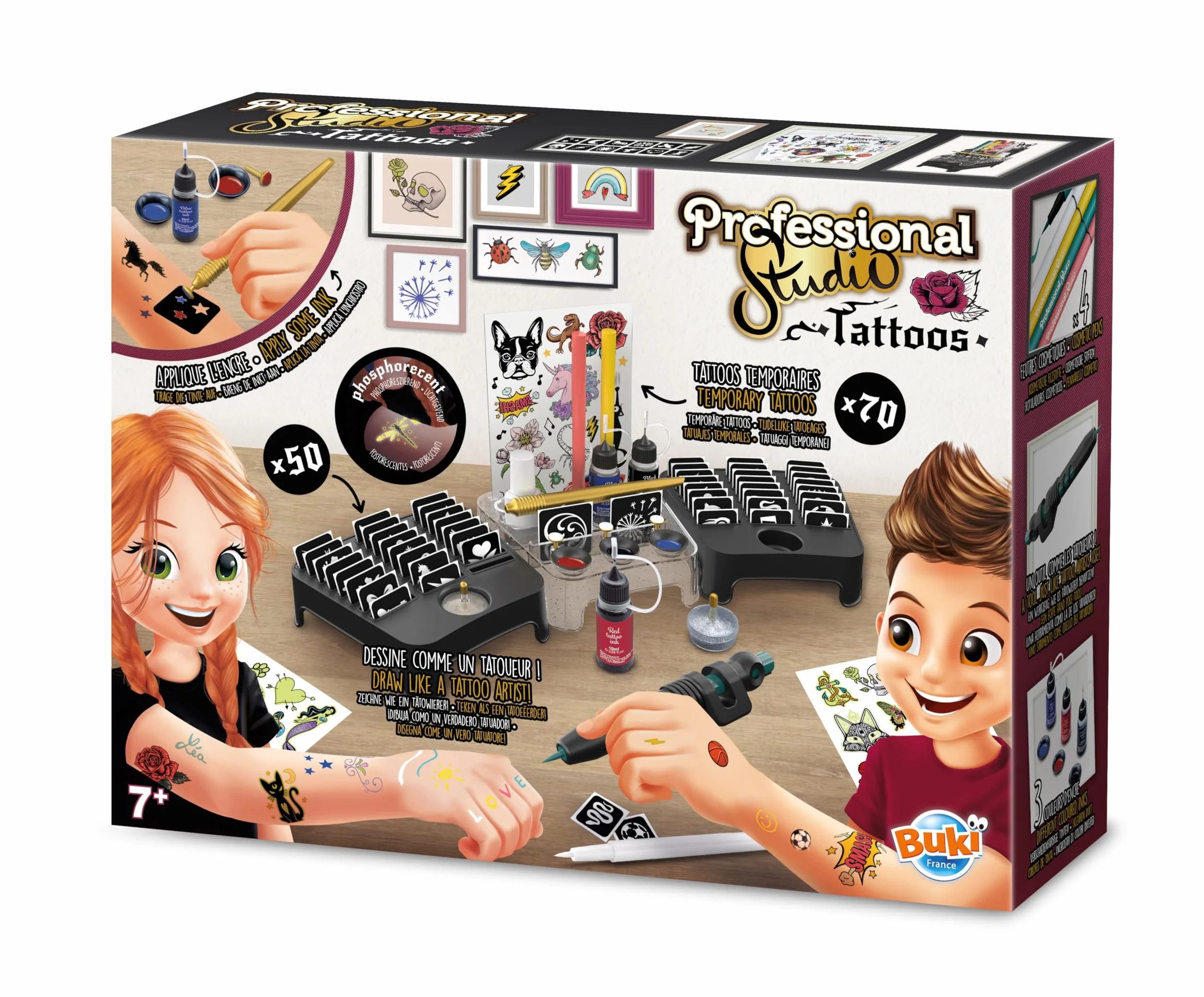 Buki - 5437 - Professional Studio Tattoos, Noir