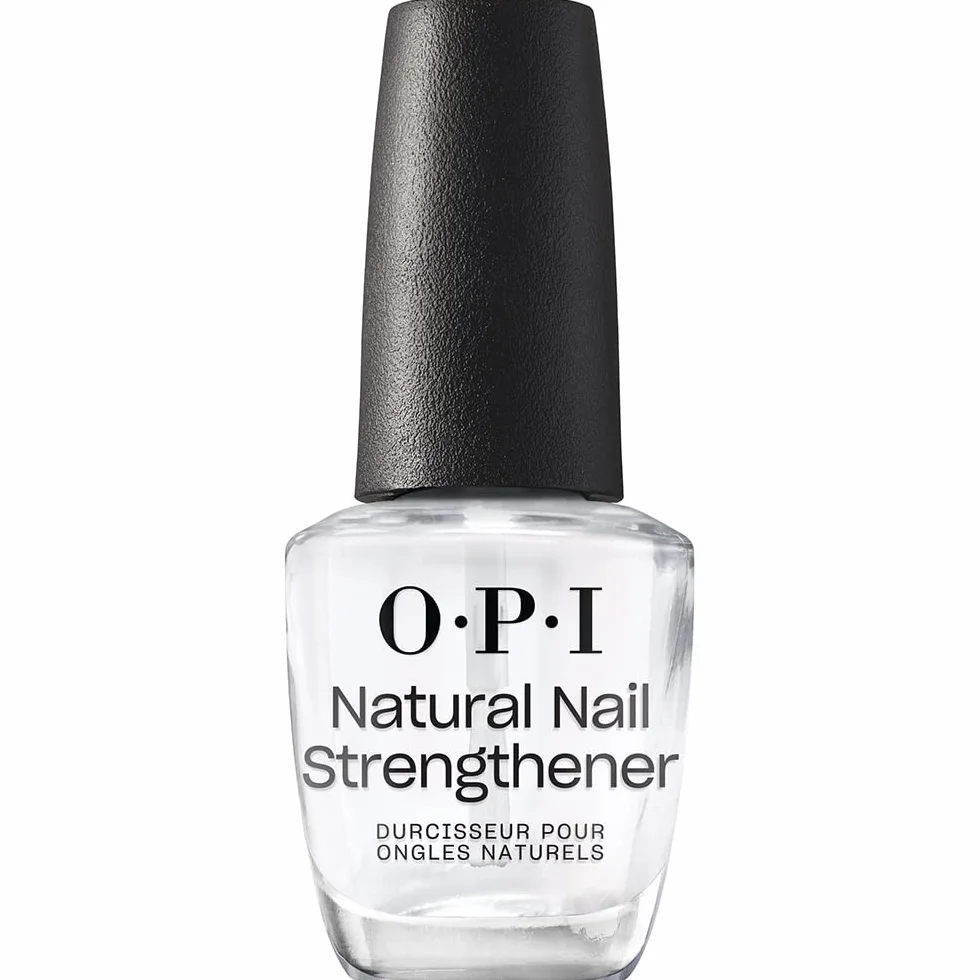 OPI Natural Nail Strengthener – Base coat et soin fortifiant enrichi en vitamines A & E – Pour ongles mous et cassants – Flacon 15 ml