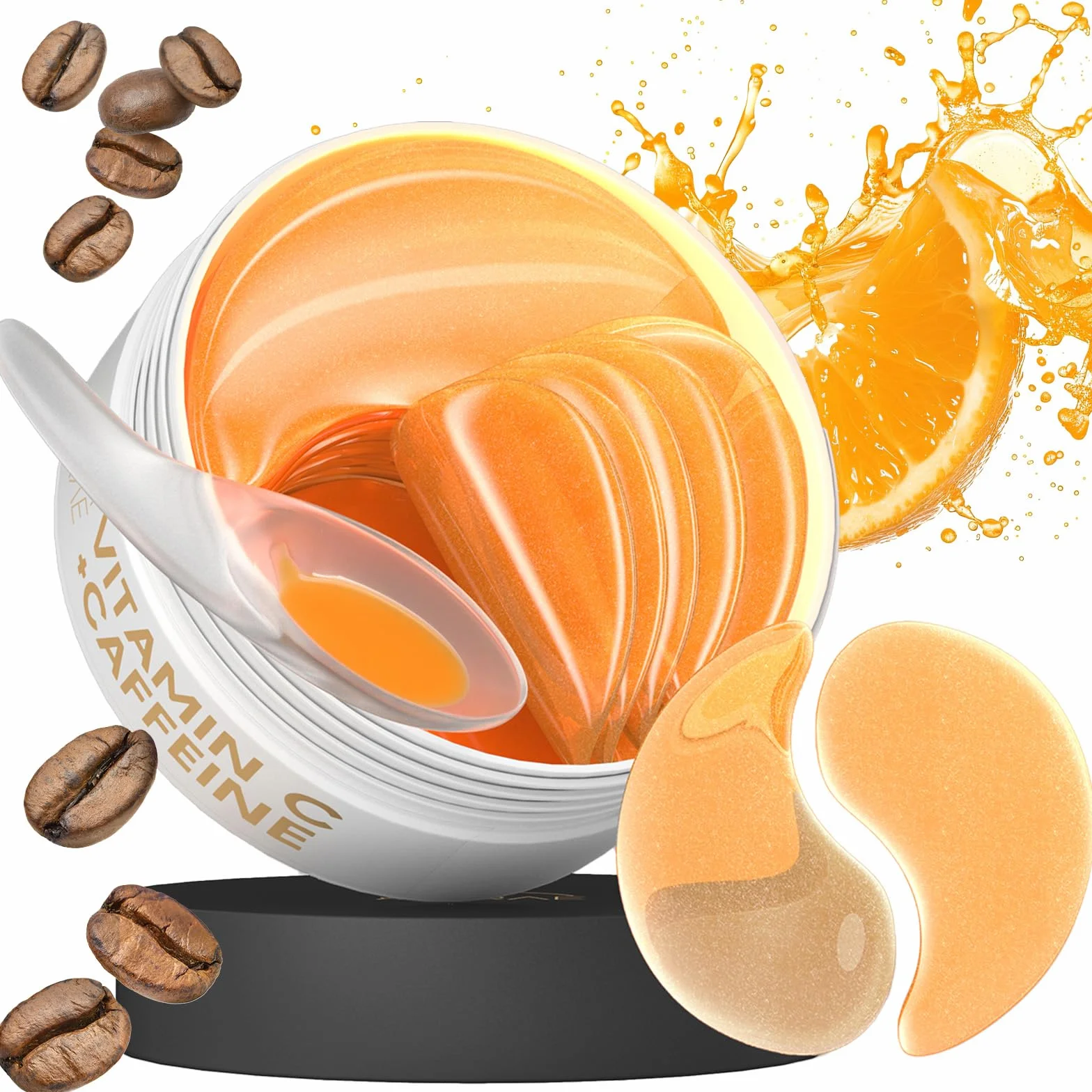 AURAE Masque Yeux Anti Cernes Vitamine C Caféine 30 Paires