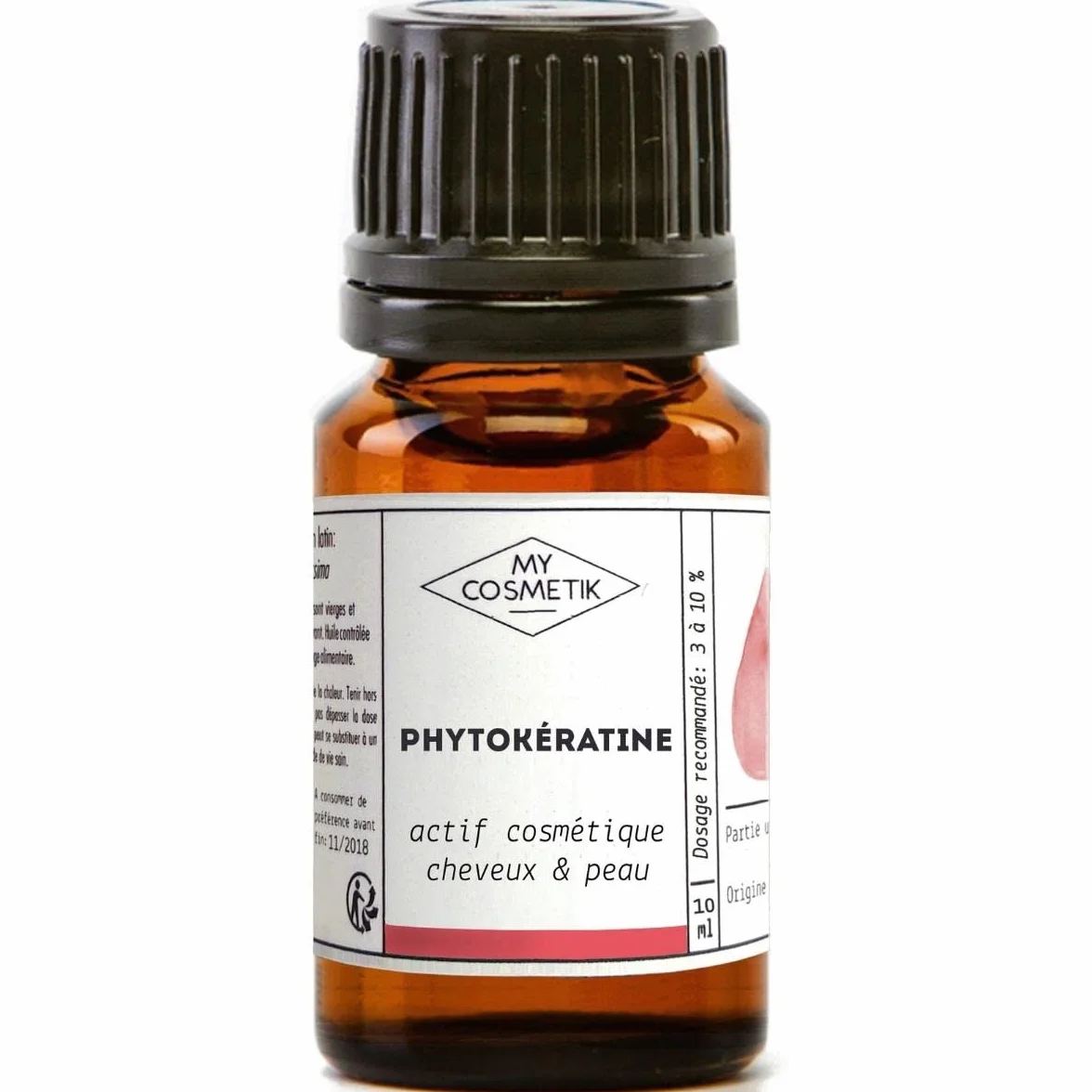 MyCosmetik Phytokératine Actif cosmétique 100% végétale Qualité cosmétique 10 ml