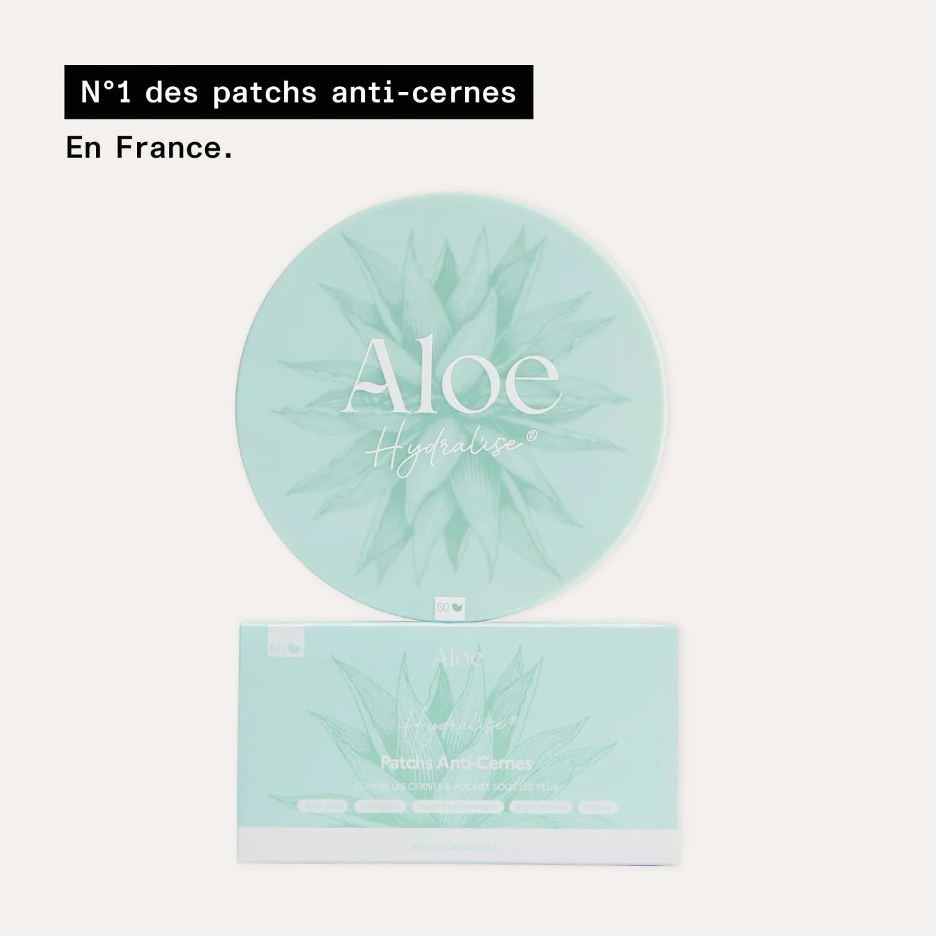 Patchs Anti-Cernes Aloe Vera Collagène Marin 30 Paires Hydratants Contour des Yeux Réduire Cernes Poches Fatigue