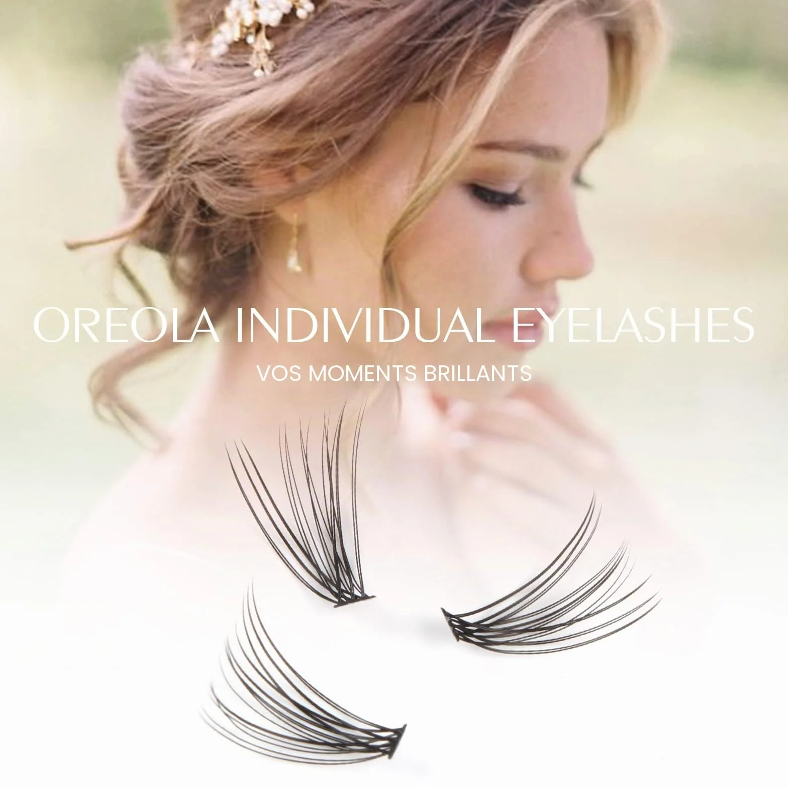 Lot de 120 faux cils individuels naturels 0,07D 8-14 mm pour extensions de cils