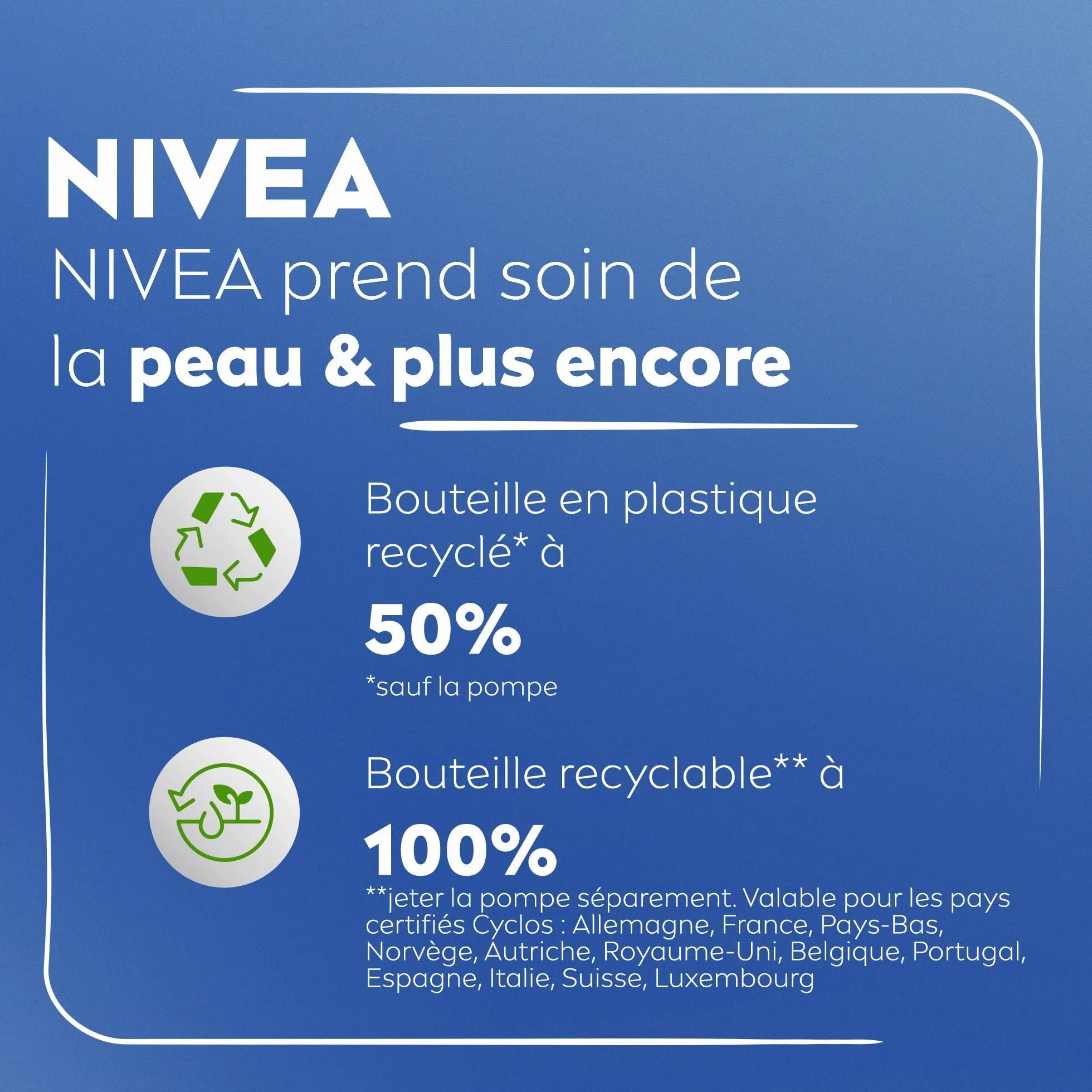 NIVEA Lait Corps Hydratation Intense 72H 625 ml Acide Hyaluronique Huile d'Amande Douce Crème Hydratante Peaux Sèches