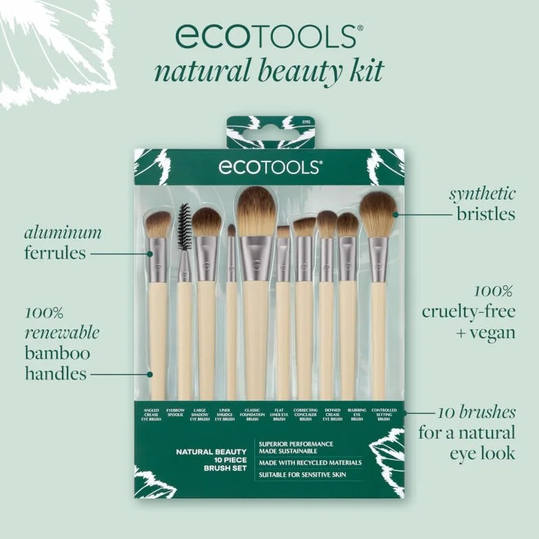 EcoTools Natural Beauty 10 Piece Brush Set