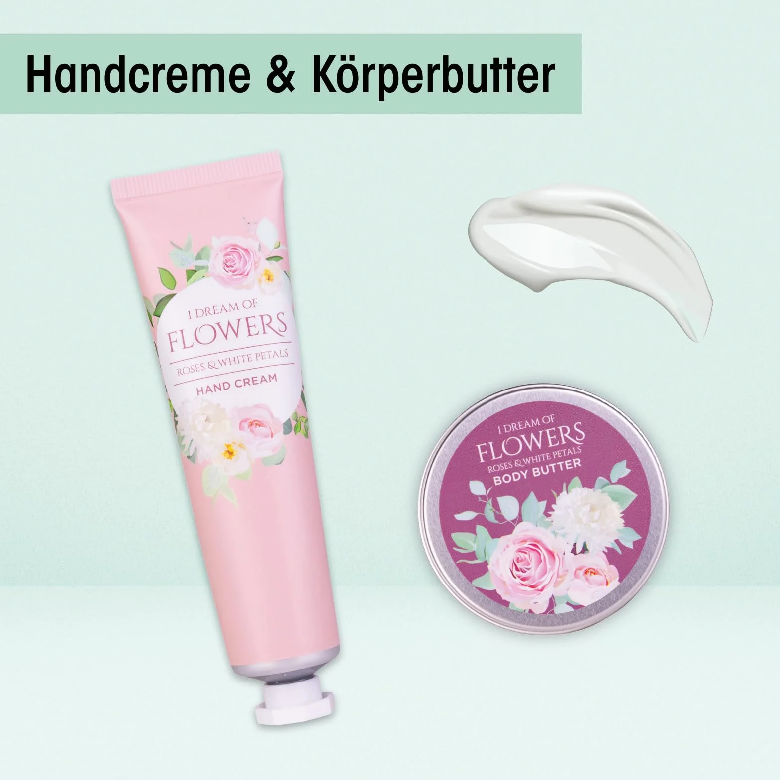 Accentra RÊVE DE FLEURS Coffret de bain 3 pièces crème mains beurre corporel sel de bain