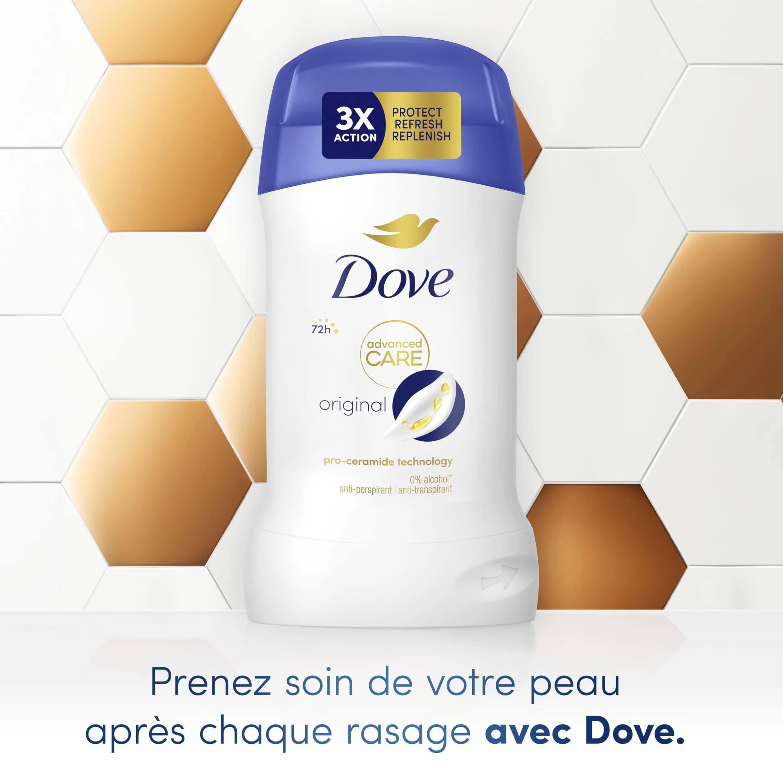 Dove Advanced Care Déodorant Stick Original 72h Anti-Transpirant 50ml