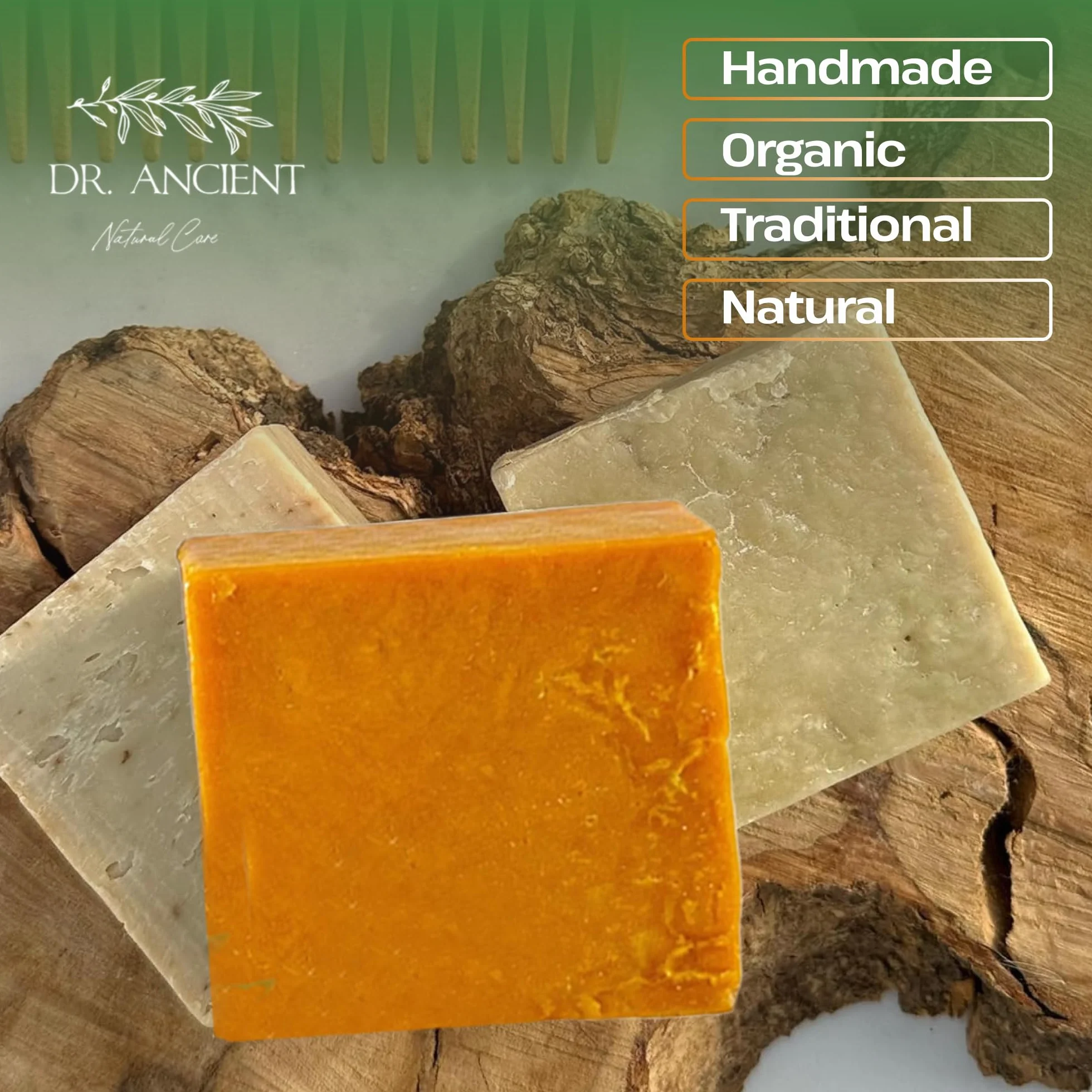 Dr.Ancient Savon au curcuma biologique anti-âge éclaircissant