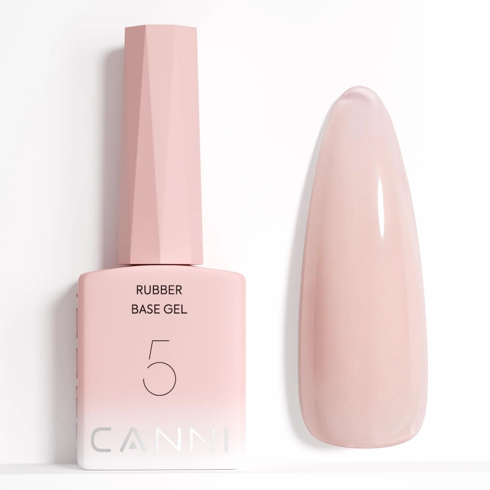 CANNI Vernis à Ongles Gel Semi Permanent Rubber Base Rose clair Gel Nail Polish Manucure