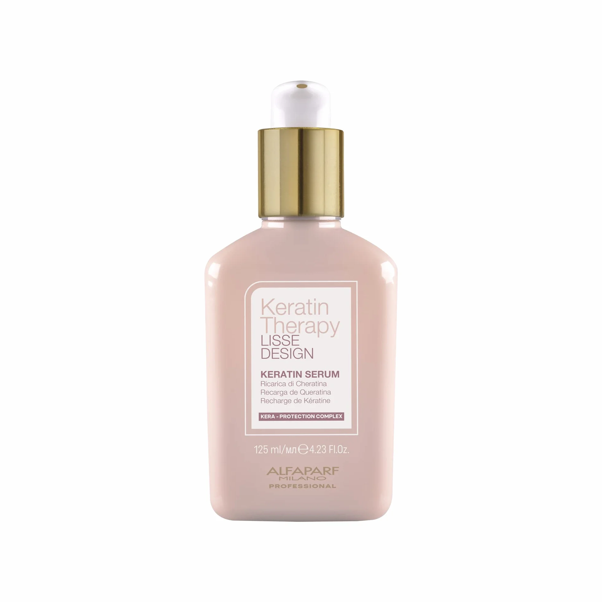 Huile dure Alfaparf Milano Lisse Design Keratin Therapy Finition soyeuse Recharge 100 ml