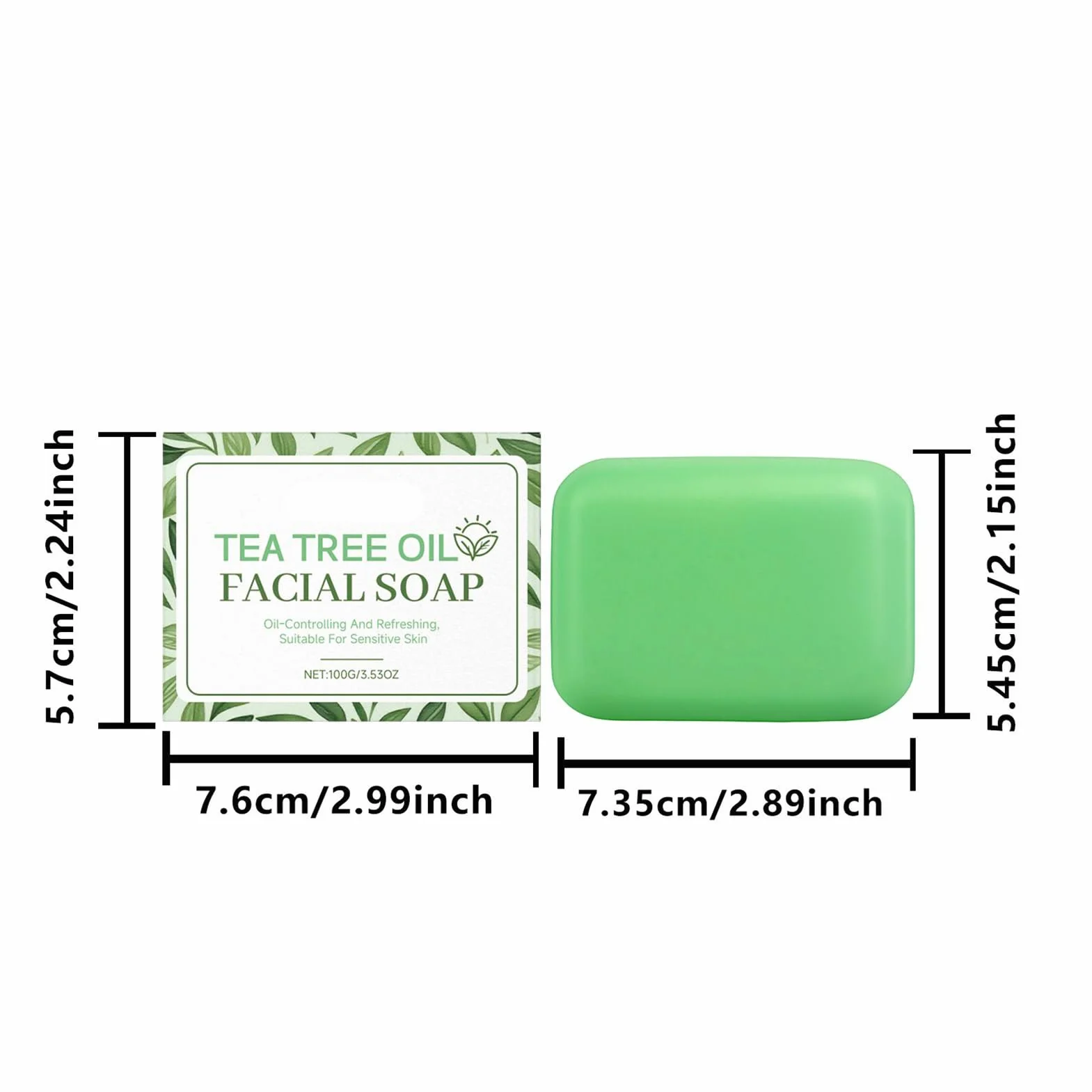 Savon Antifongique à l'Huile d'Arbre à Thé 100g Nettoyant Naturel Anti Mycose Pied