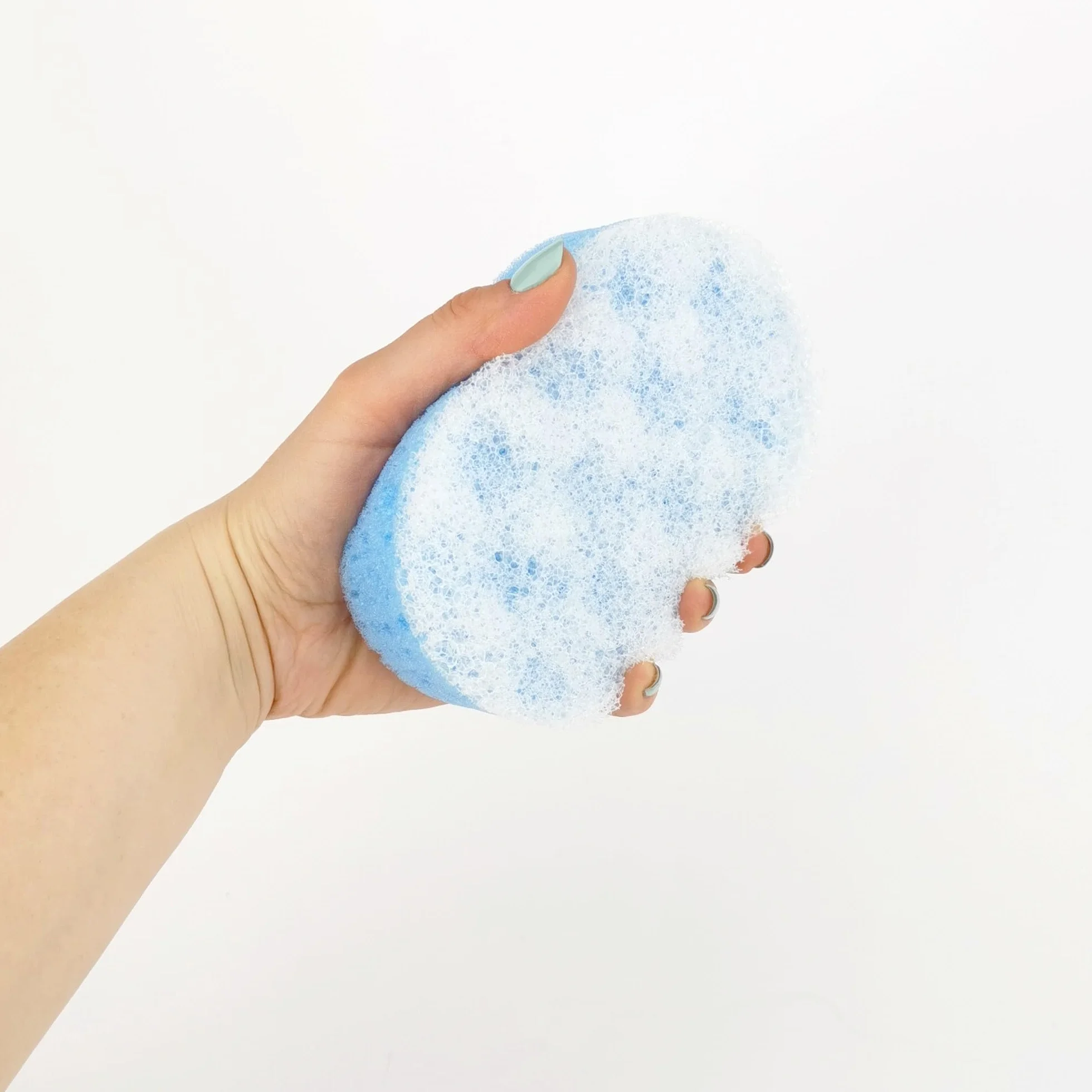 IDEA HOME 3 Pièces Éponge de Massage et Douche Exfoliante Corps Double Épaisseur