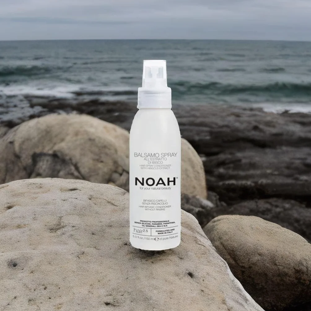 NOAH Après-shampoing biphasique pour cheveux sans rinçage avec mauve et aubépine 150 ml