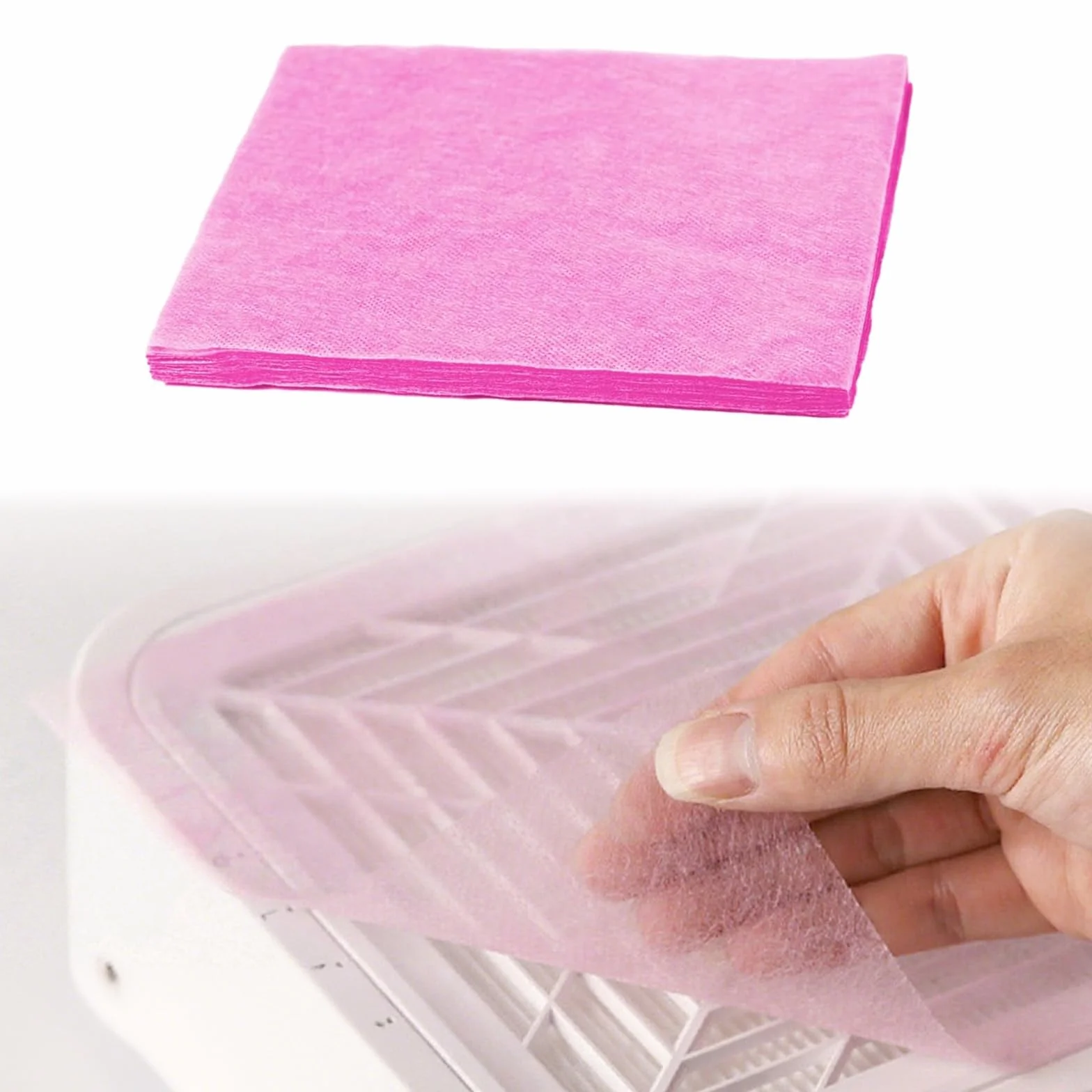 Feuille de filtre collecte poussière 200 pièces jetable portable pour salon manucure