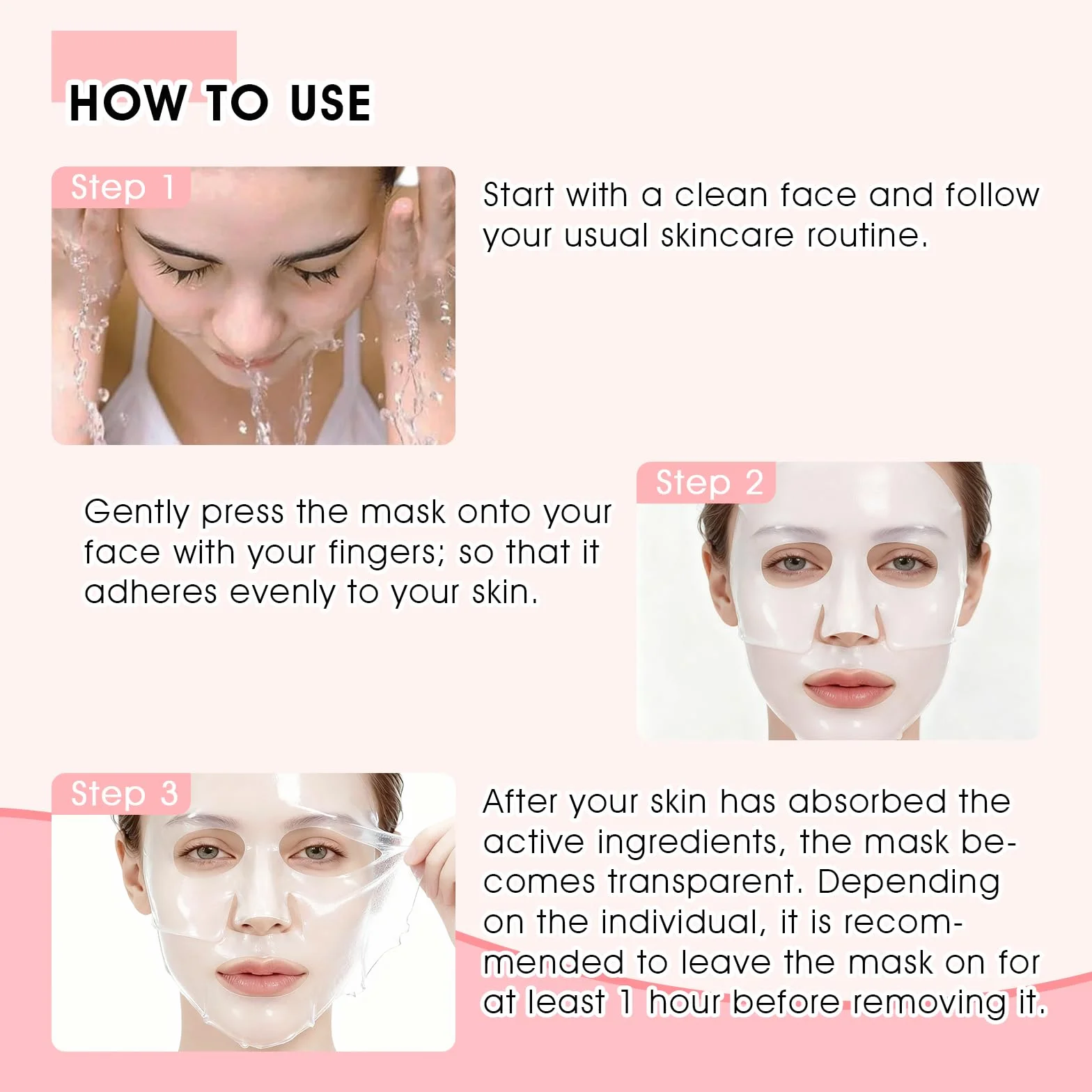 Masque Collagène Visage Bio Collagen Real Deep Mask 5 Pièces Hydratant Anti-Âge Raffermissant