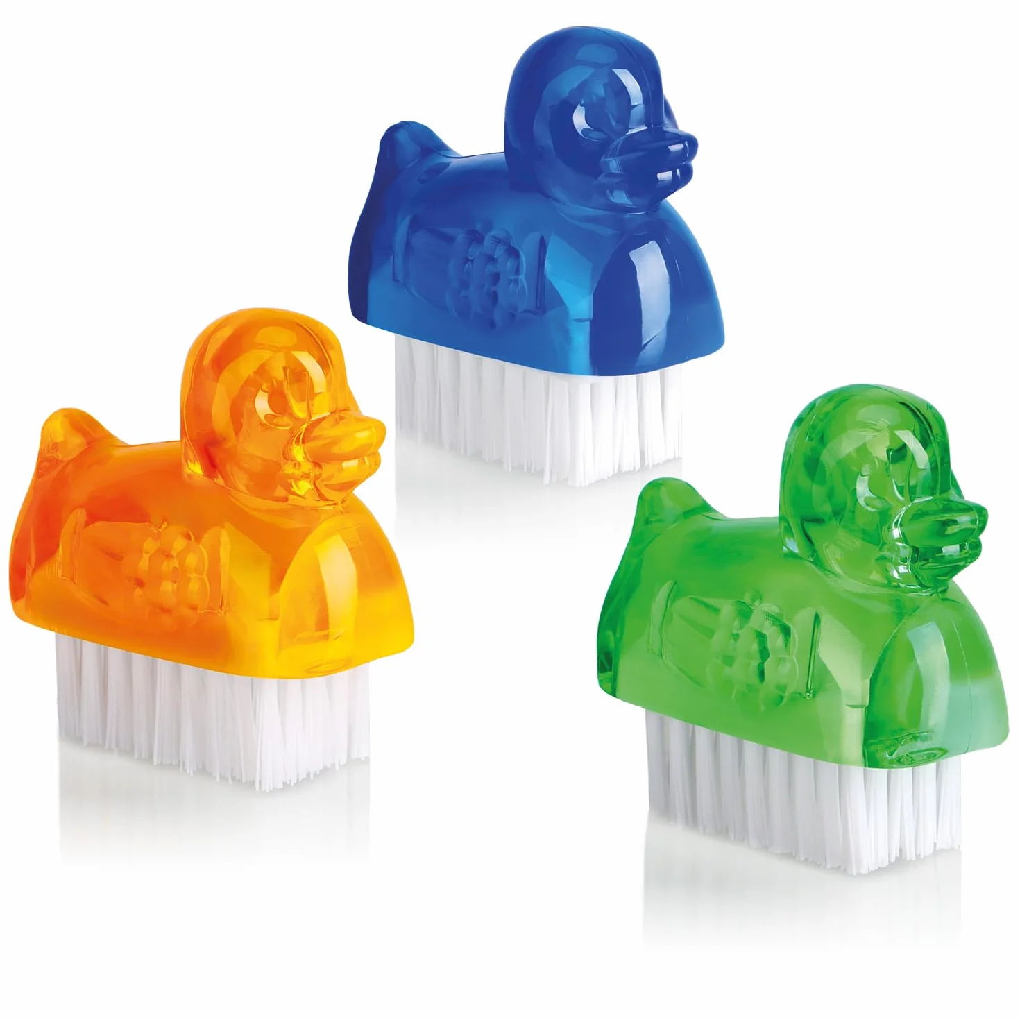 Brosses de Lavage des Mains en Forme de Canard 6 pièces - Brosse à Ongles Multicolore