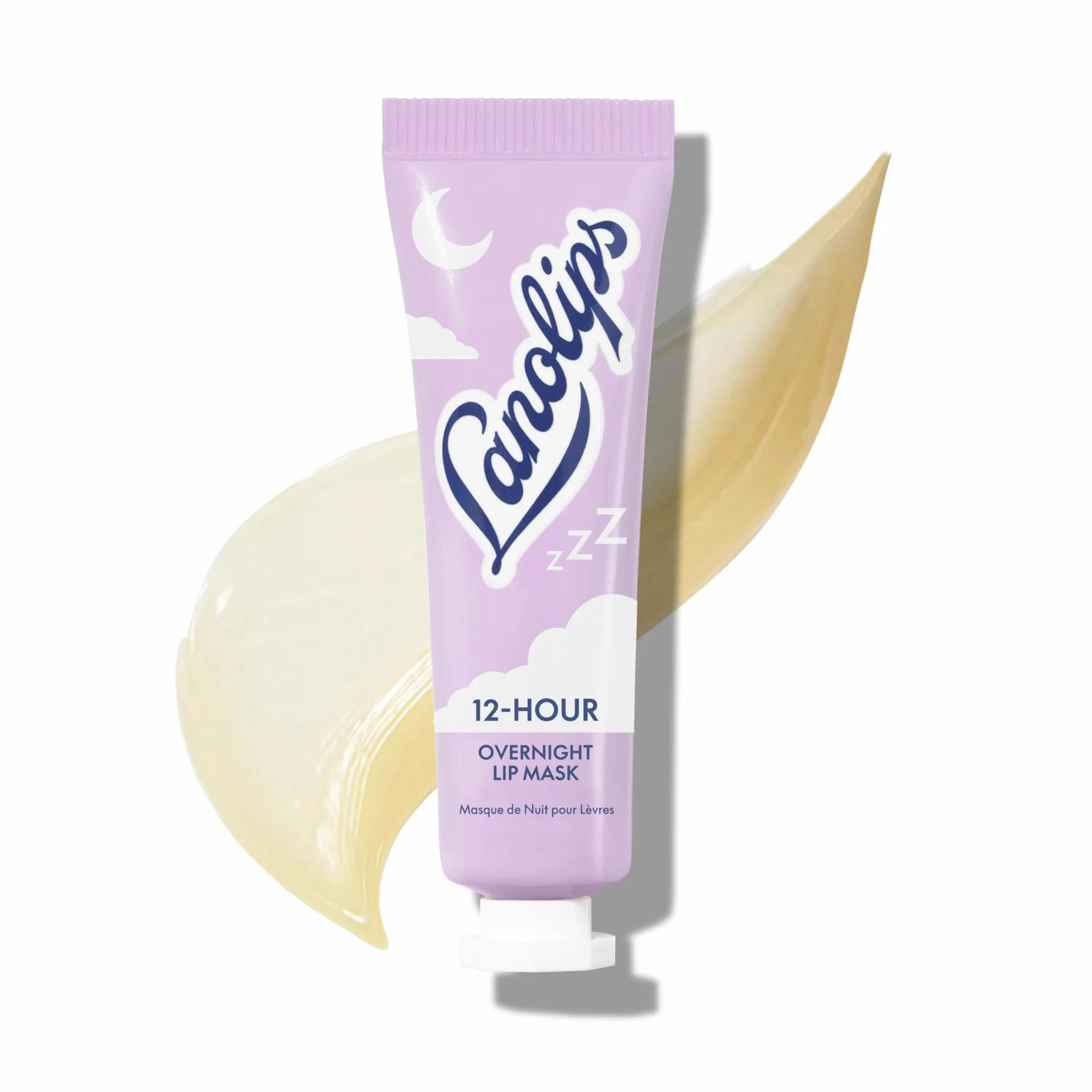 Masque à lèvres de nuit 12 heures – Hydratant riche pour les lèvres avec acide hyaluronique, vitamine C et céramides – Restaure, adoucit et régénère les lèvres pendant que vous dormez – Soin des