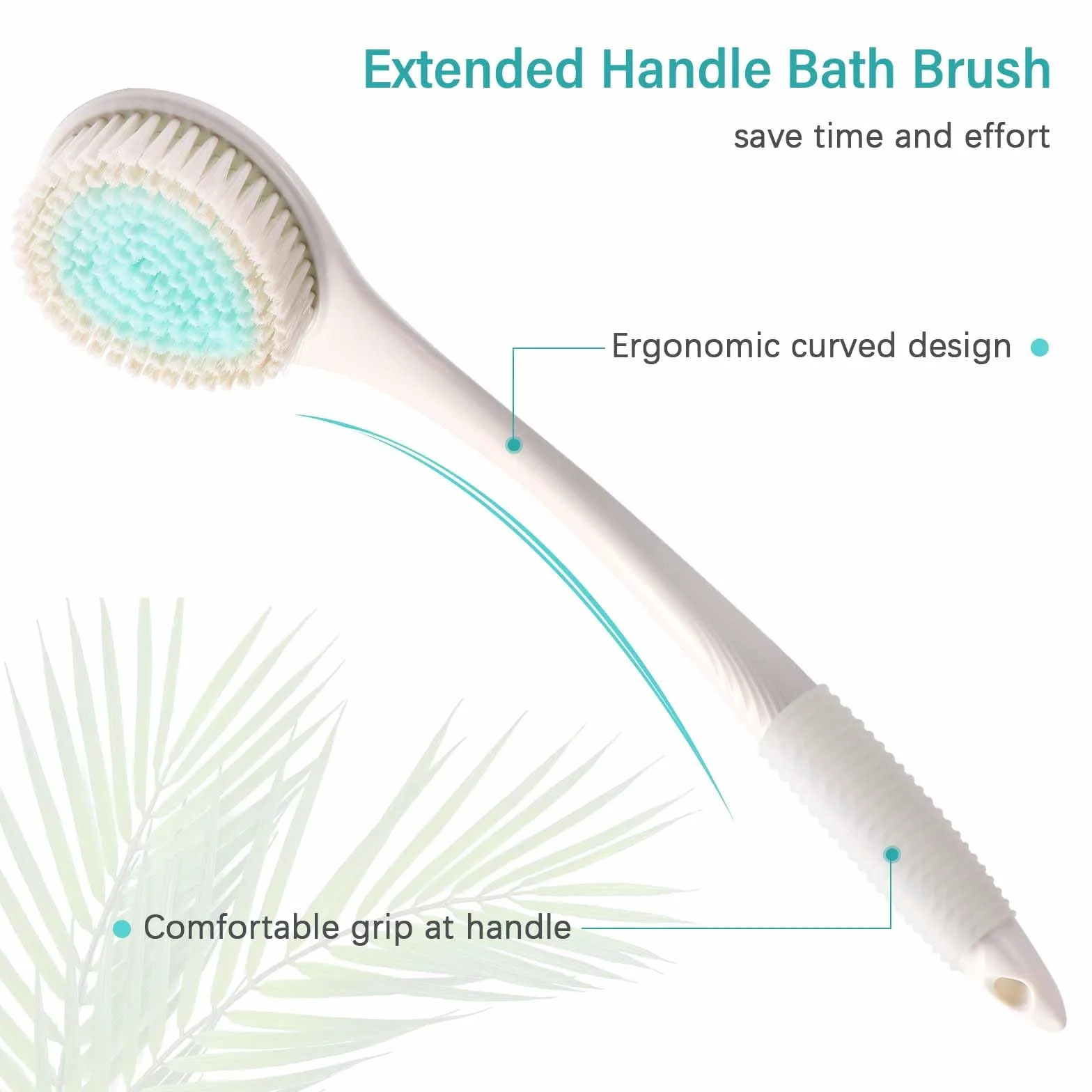 Brosse Dos Douche Long Manche Antidérapante Nettoyage Peau