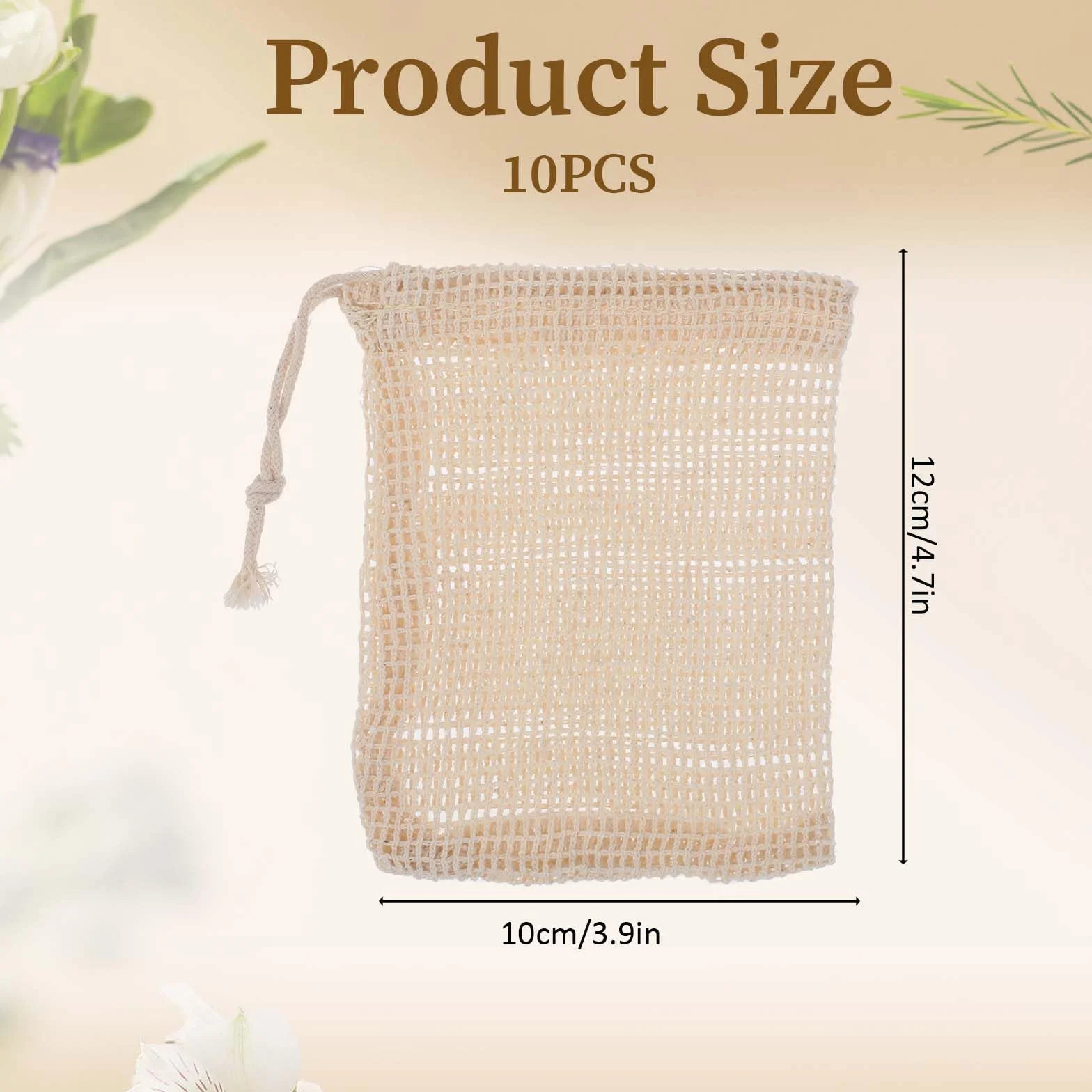 Giantree sacs à savon 10 pièces filet à savon pour shampoing solide durable
