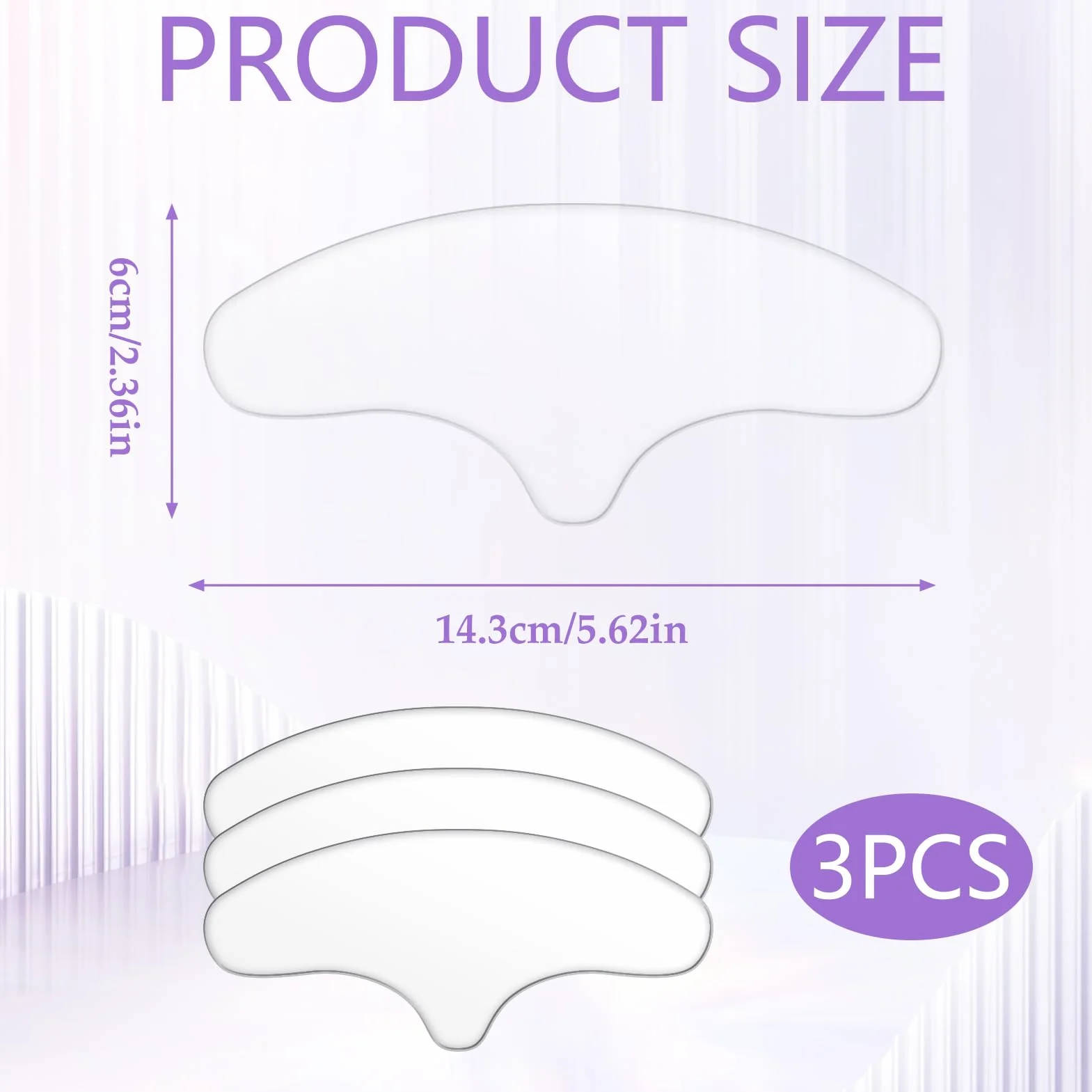 Patchs réutilisables en silicone anti-rides pour le front et entre les yeux