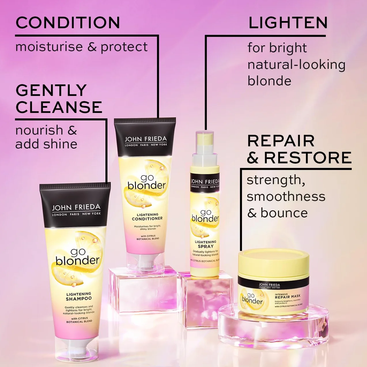 JOHN FRIEDA Go Blonder Soin Démêlant Éclaircissant 75ml