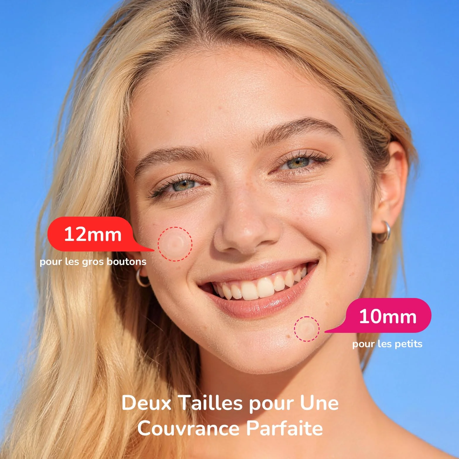 Patch Bouton Invisible Nuit & Jour Soin Visage Absorbe Impuretés Lisse Peau Technologie Hydrocolloïde Acide Salicylique 72 Patchs