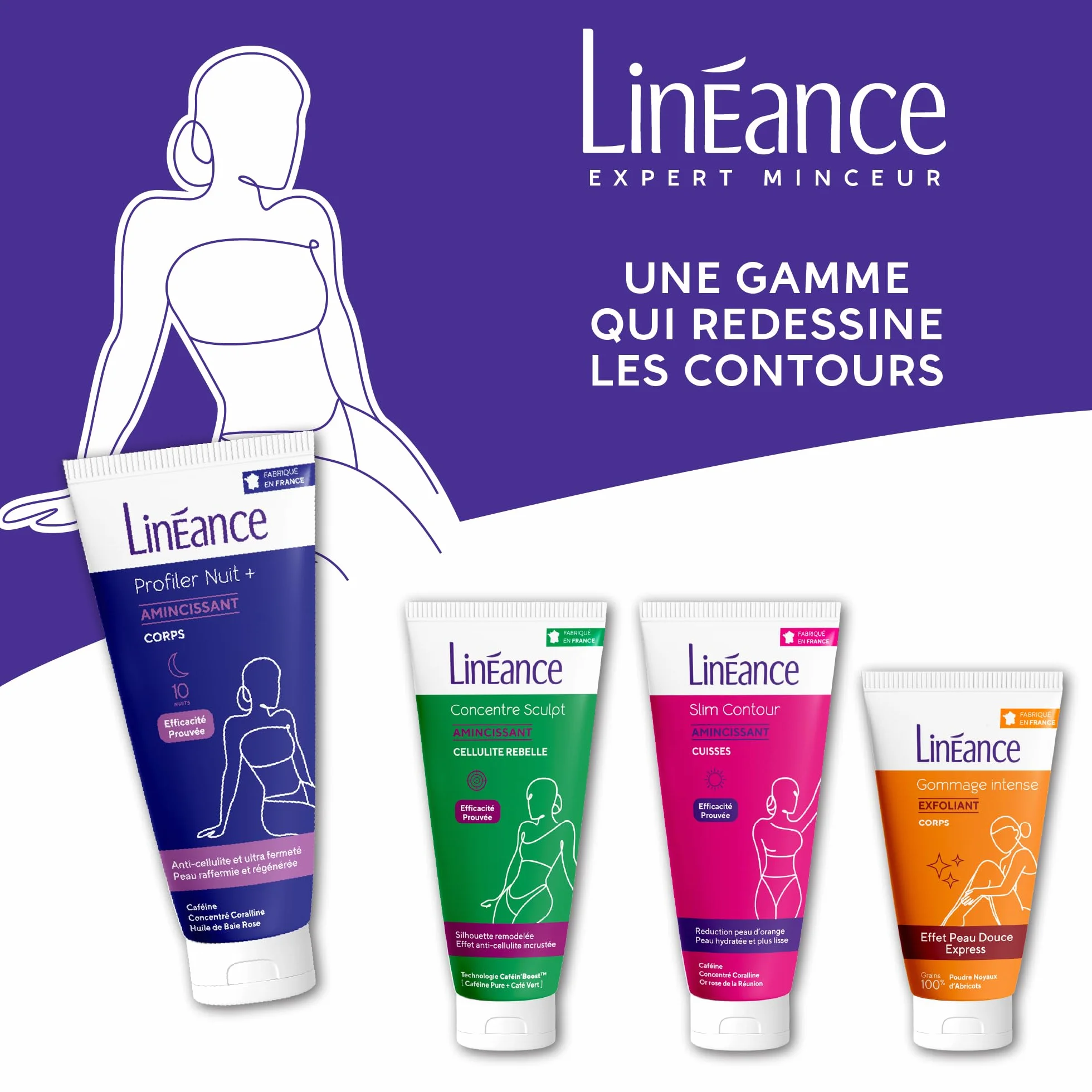 Linéance Profiler Nuit Plus Crème Anti-Cellulite Ultra-Fermeté 180 ml