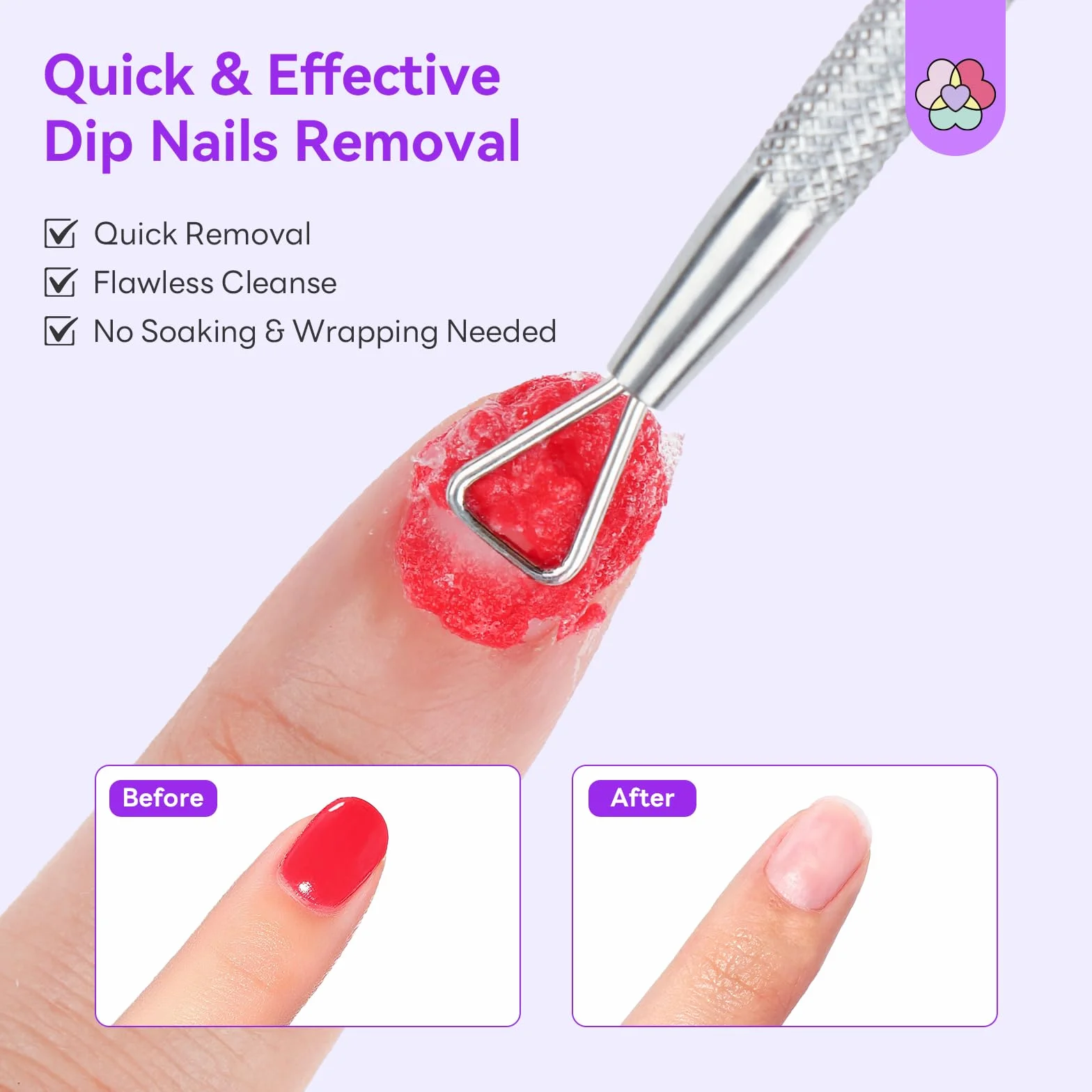 SAVILAND Dissolvant pour Ongles en Poudre Dip 2 Flacons Pro Retrait Rapide avec Huile Cuticule et Lime