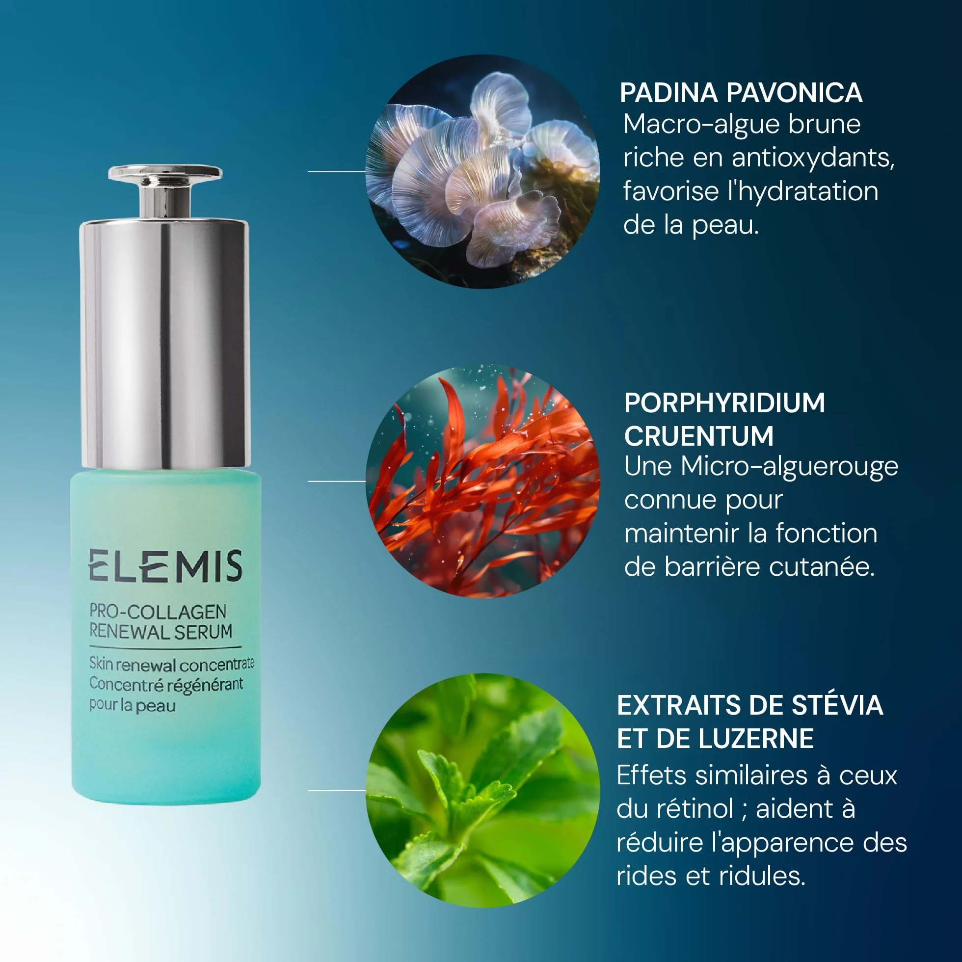 Elemis Sérum Pro-Collagène – Super Elixir Sérum & Formule Renouvellement, Sérums Visage Anti-Rides Raffermissants, Texture Légère pour Peaux Matures et Vieillissantes
