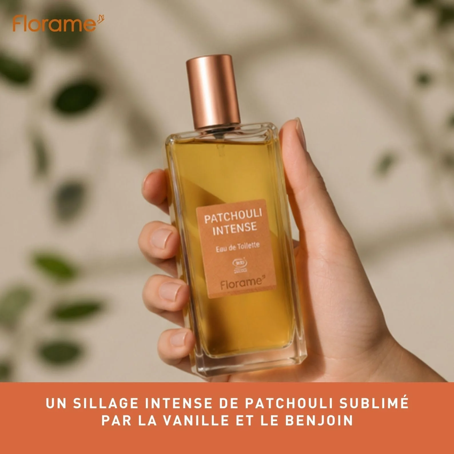 Florame Eau de Toilette Patchouli Intense 100 ml – Notes Chaudes & Boisées – Patchouli, Vanille & Benjoin – Fabriquée en France